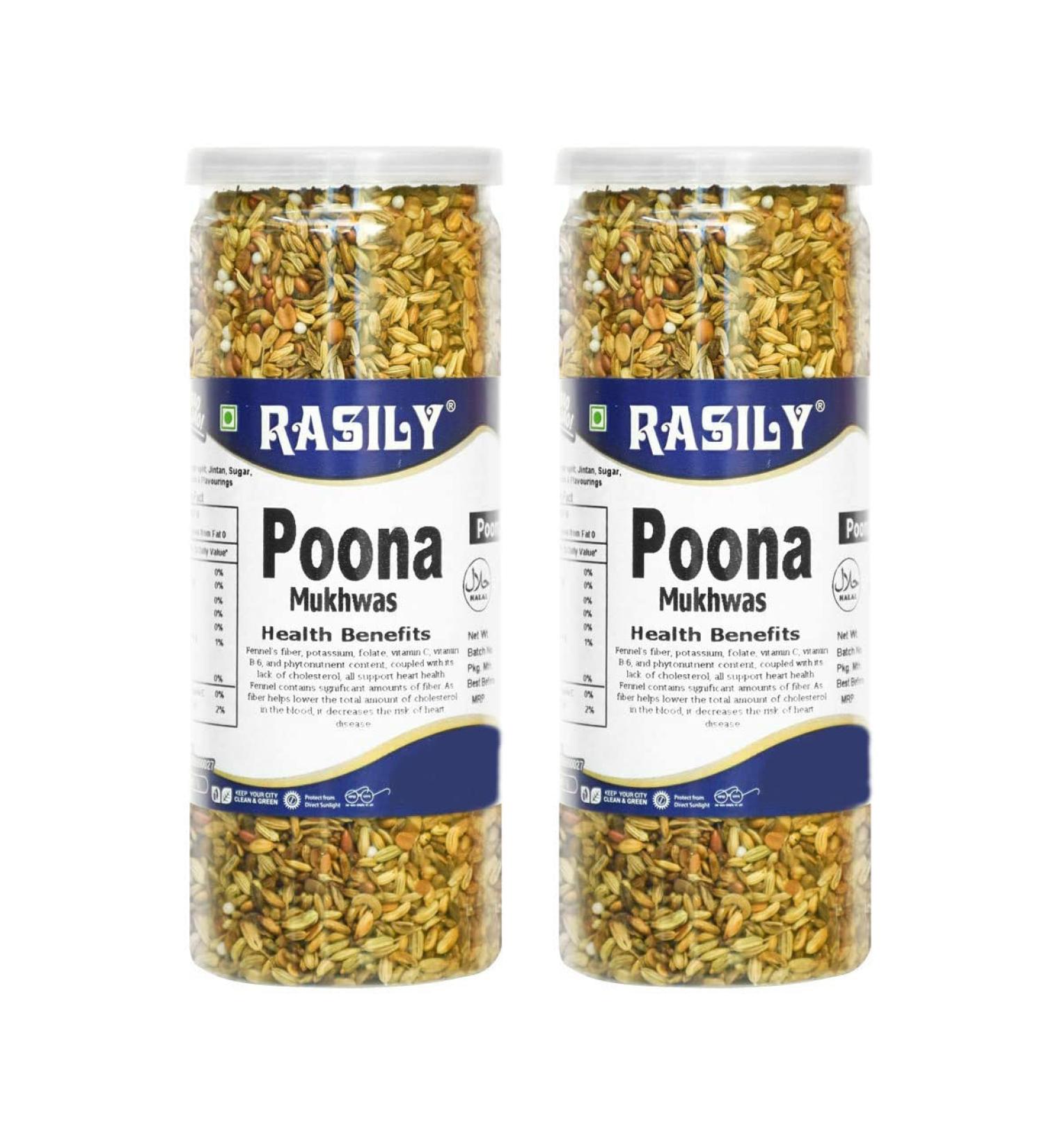 Rasily Poona Mix Mukhwas Mouth Freshener (Pack of 2)_Packing May Vary - Buy Online on GoSupps.com