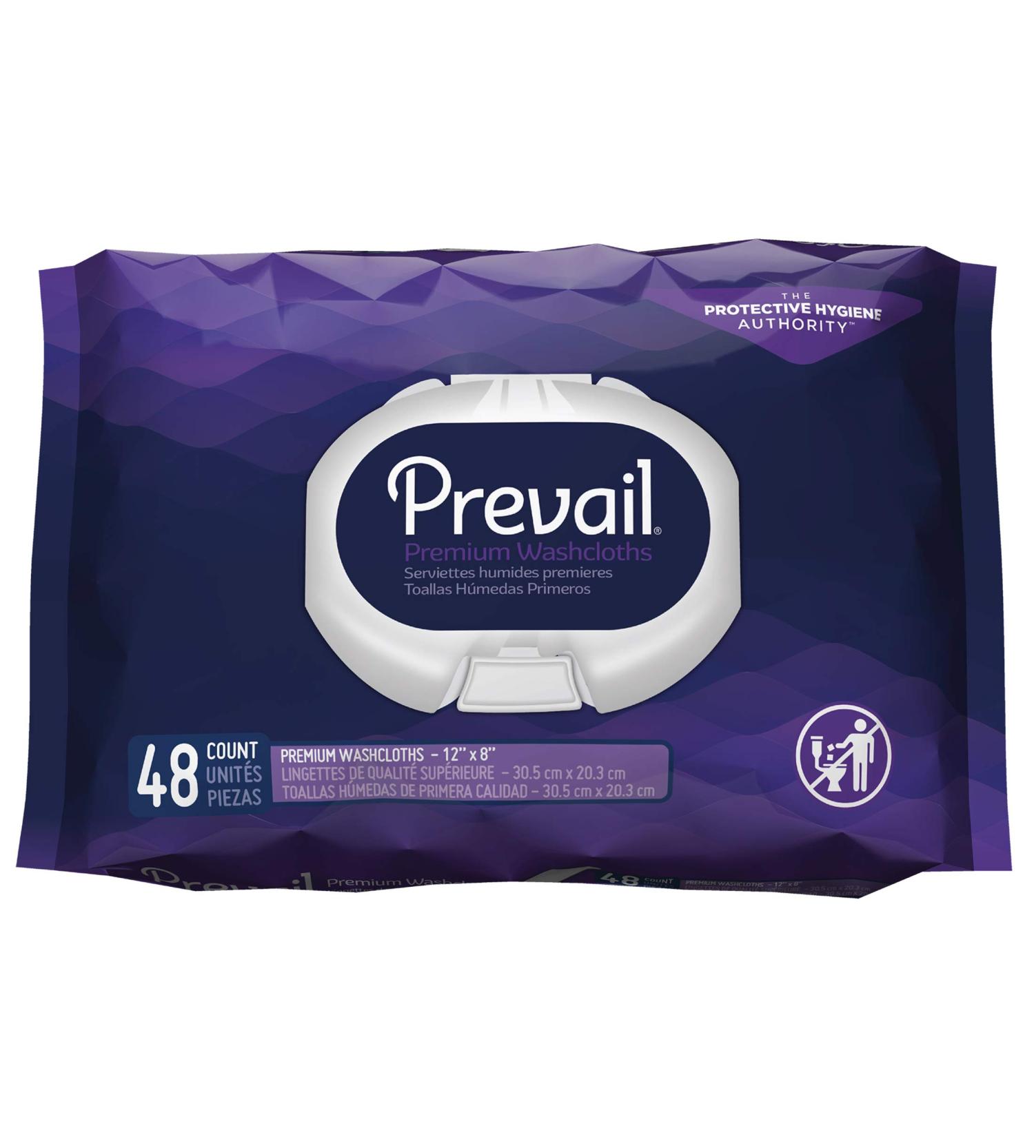 Prevail Premium Quilted Washcloths - 48 Count | Soft & Durable - Buy Online on GoSupps.com