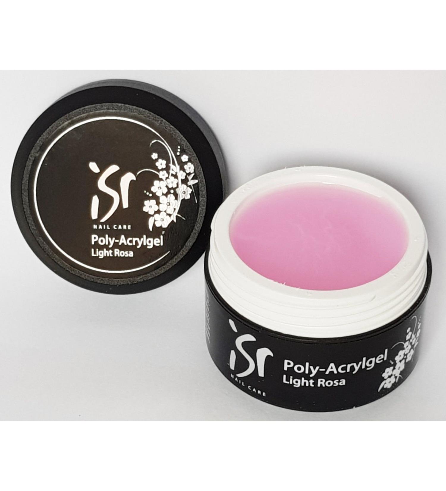ISR Poly Acrylgel Light Pink 30ml UV-LED Hybrid UV Gel Acrylic Builder Gel Milky Pink