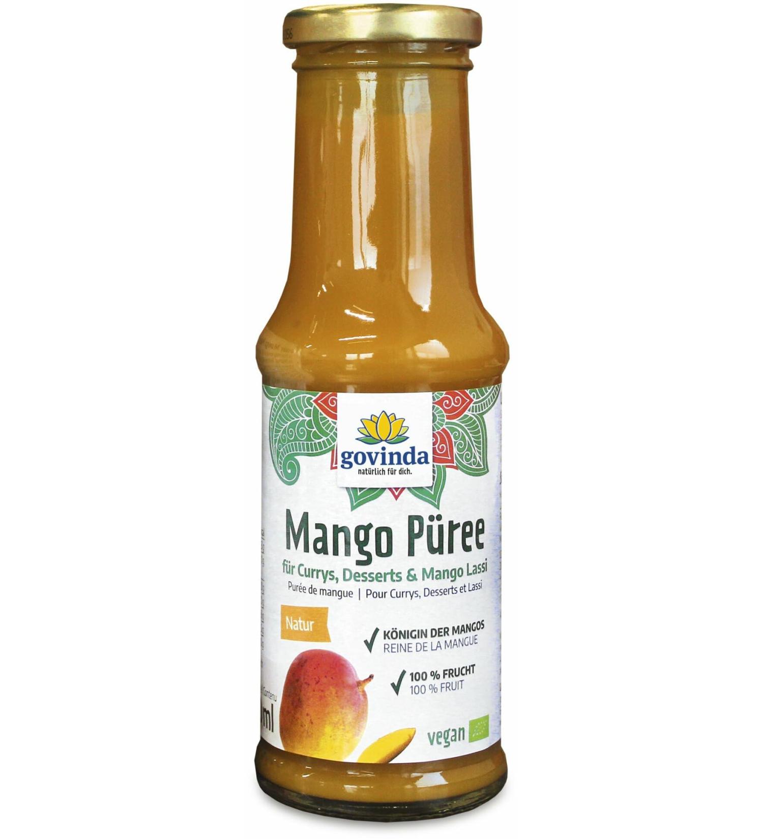 Govinda Organic Mango Puree (6 x 210 ml) 210 ml (pack of 6)