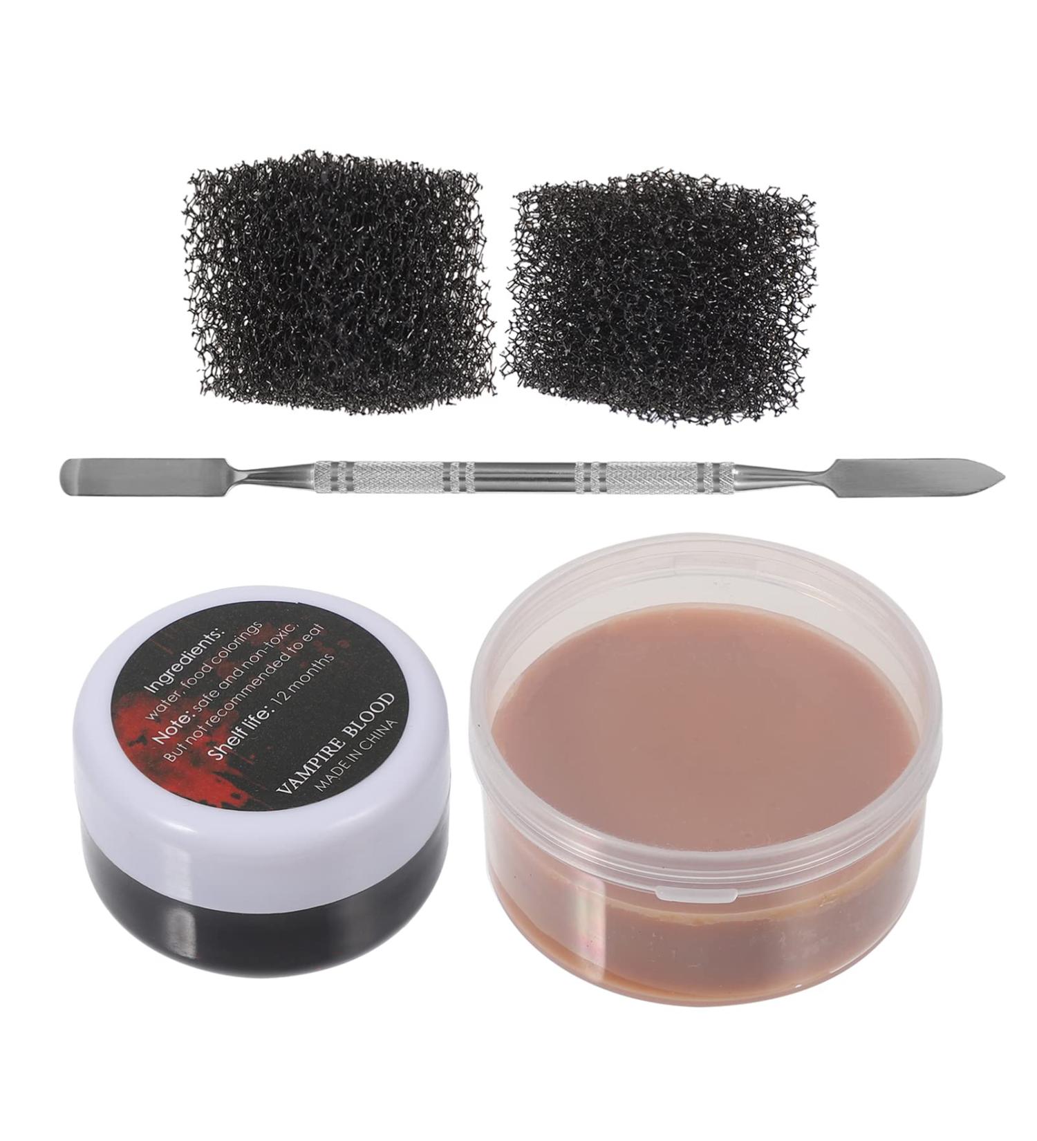 FRCOLOR Scar Makeup Set - 2 Sets of Modelling Skin Wax for Realistic Effects | Halloween Face Paint & Body Art - Nude Color Scar Wax - Buy Online on GoSupps.com