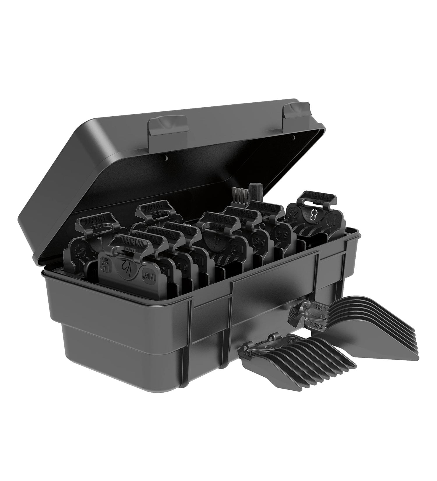 Wahl Clipper Genuine Smooth Cut Guide Comb Set - 12 Guards for Increased Cutting Performance and Convenient Storage - 3291 Black - Buy Online on GoSupps.com