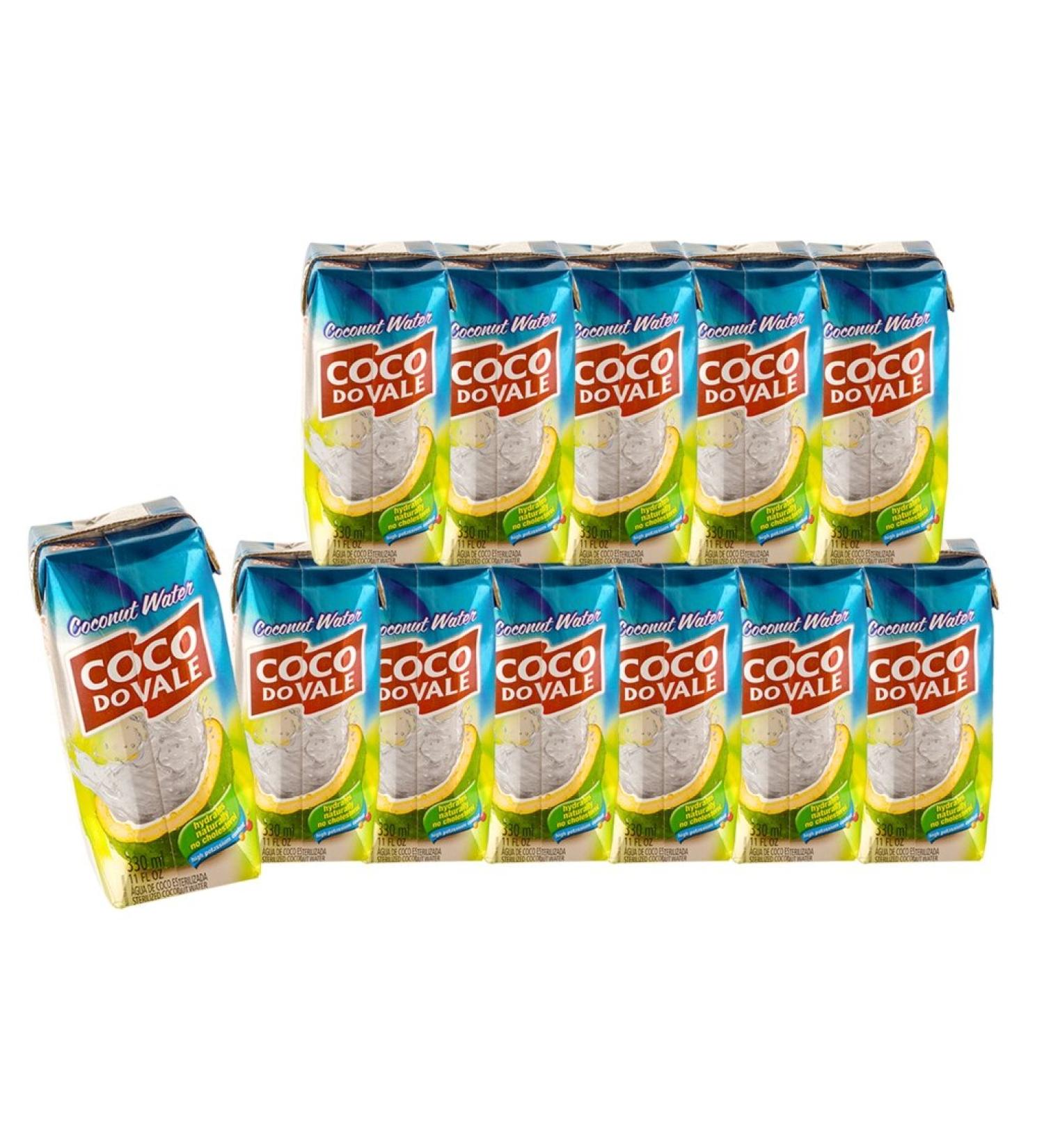 12 x coconut water 330 ml, 12 x Água de Coco Tetrapack with 330 ml