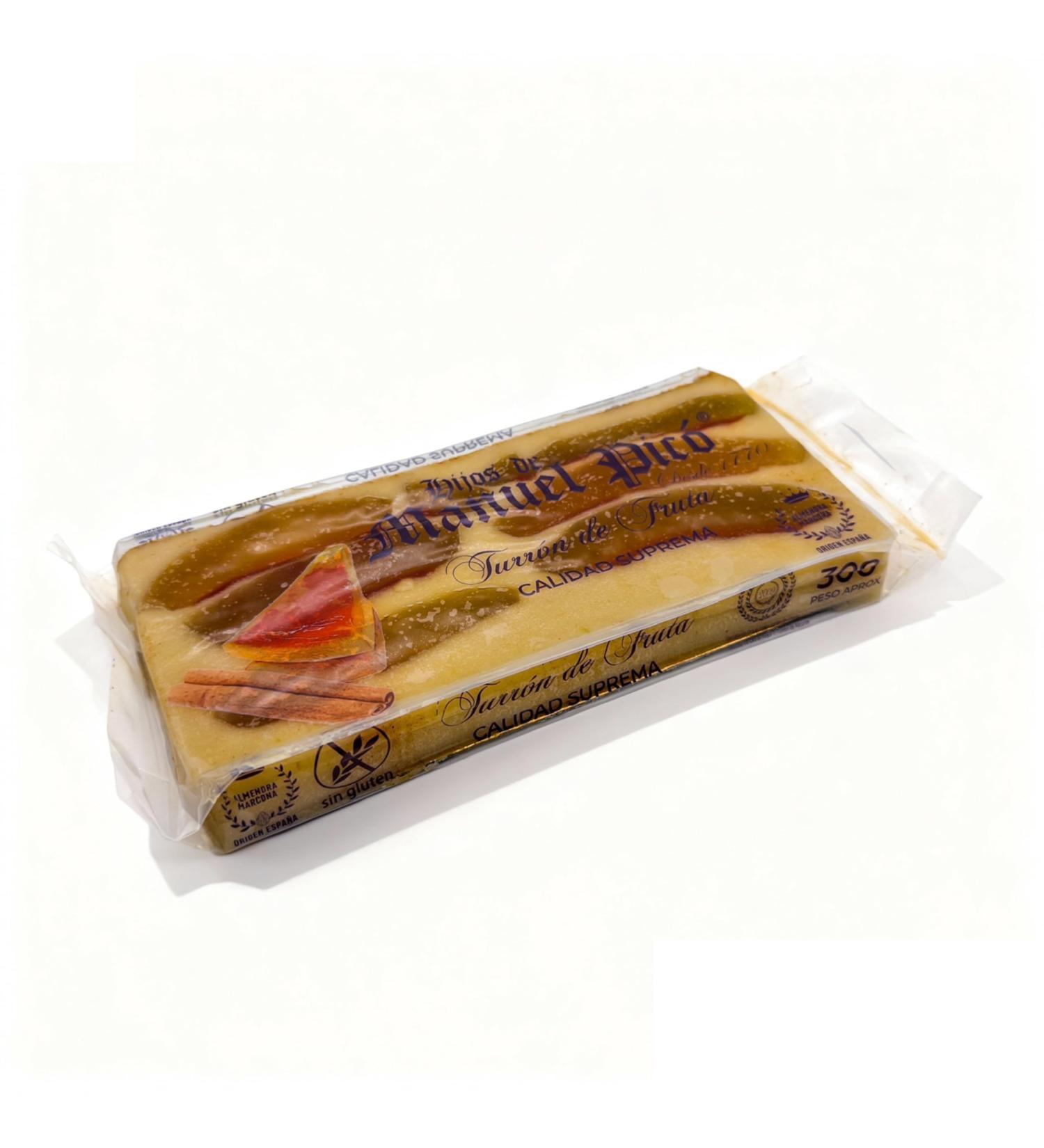 Hijos de Manuel Pic - Nougat aux Fruits Artisanal Fruits Confits Past que et Orange Fabriqu Jijona Douceur de No l Traditionnelle Espagnole Dessert Gourmand - Nougat Artisanal (500 g) - Buy Online on GoSupps.com