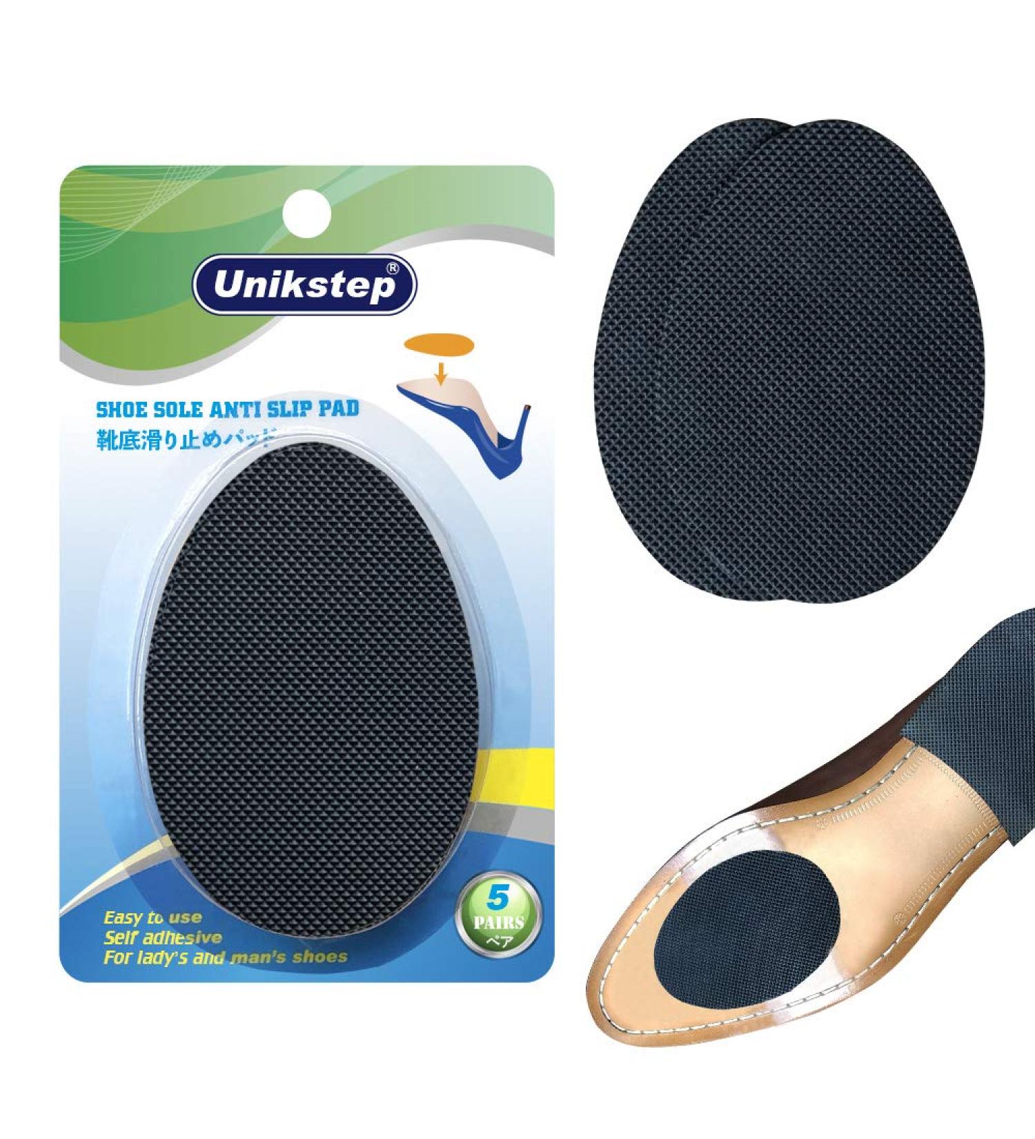 UNIKSTEP 5 Pairs Shoe Sole Anti Slip Grips and Noise Reduction Stickers - Black - Buy Online on GoSupps.com