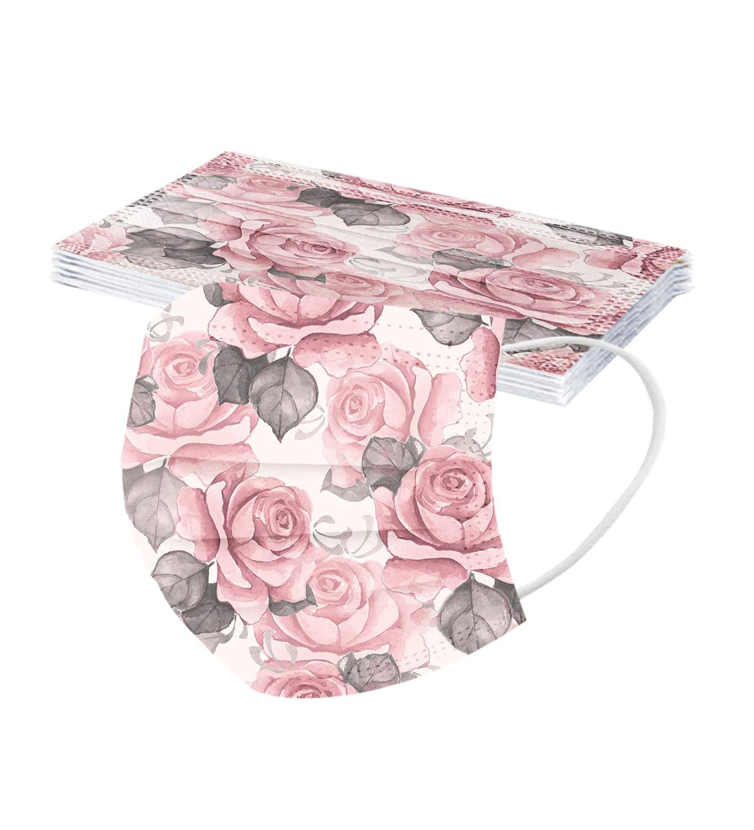 Lulupi 10-Piece Floral Adult Mouth & Nose Protection Masks | Elegant Breathable Neck Gaiter for Women - O-06 - Buy Online on GoSupps.com