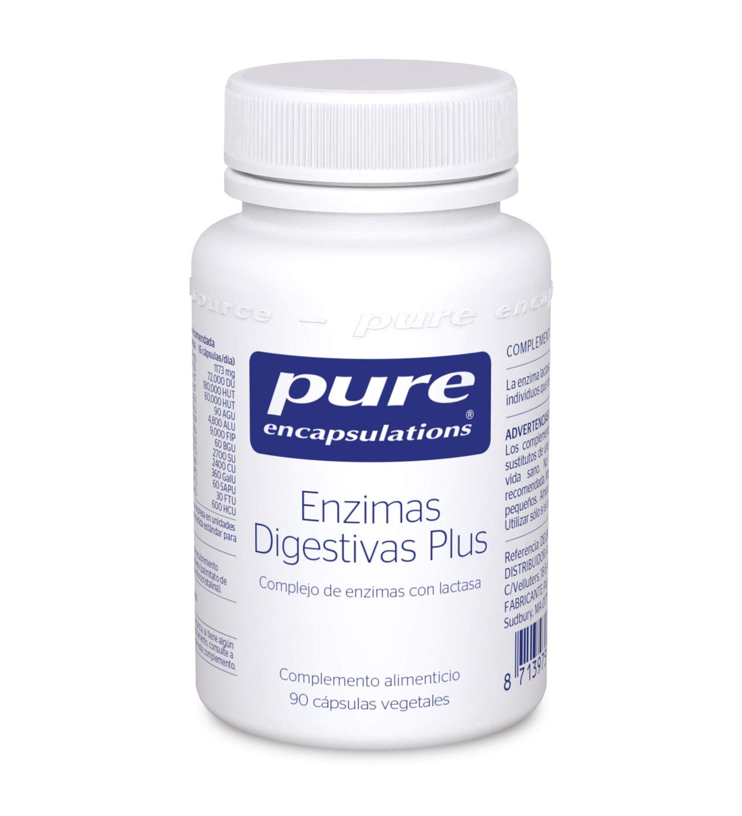  Pure Encapsulations PURE ENCAPSULATIONS | Digestive Enzymes Plus | Complex with Lactase | Supports the Digestion of Protein Carbohydrates Fats Vegetable and Dairy Fiber | 90 Capsules - Buy Online on GoSupps.com