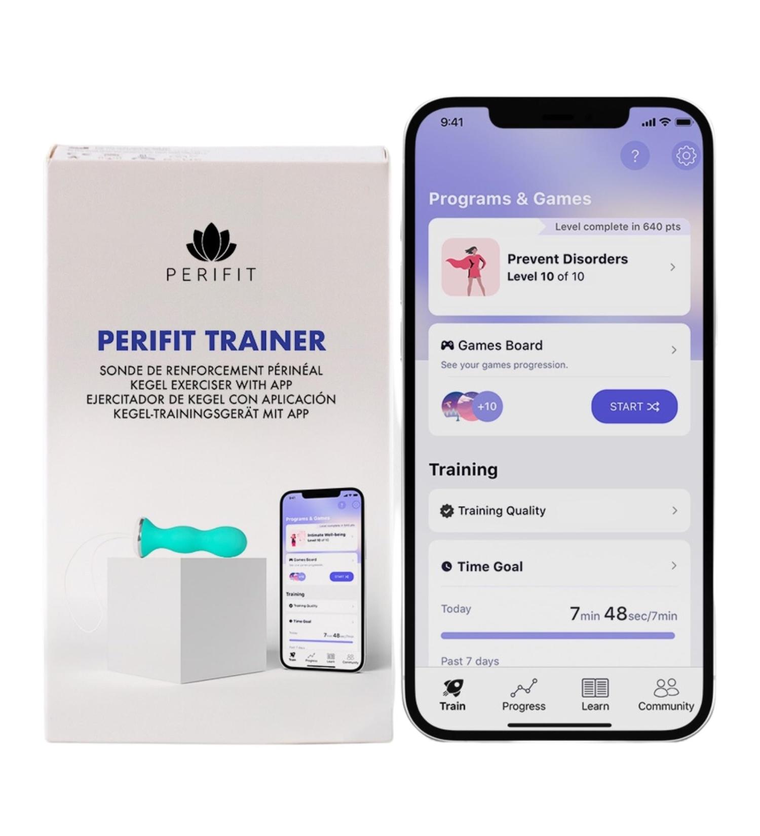 Perifit Pelvic Floor Exerciser with App - Kegel Trainer for Stronger Pelvic Floor | Improve Bladder Control & Postnatal Recovery | Green - Buy Online on GoSupps.com