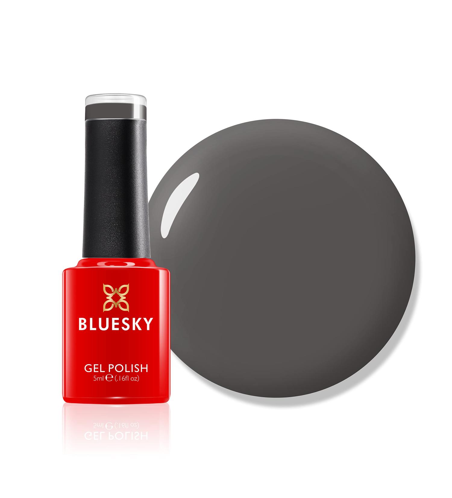 BLUESKY Gel Nail Polish Dark Grey Mini A086 Ash Long Lasting Chip Resistant 5 ml Requires Drying Under UV LED Lamp - Buy Online on GoSupps.com