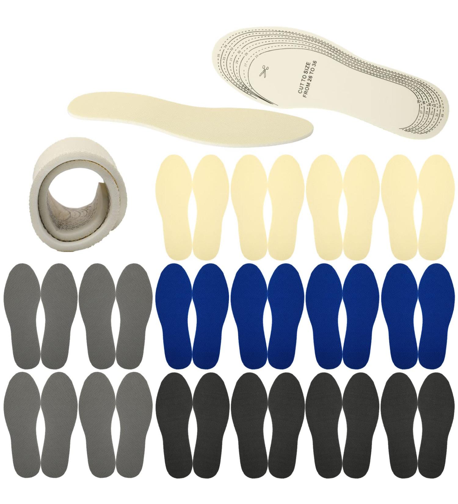 16 Pcs Kids Memory Foam Insoles | Replacement Shoe Inserts for Children | Comfort Cushioning & Breathable with Cutting Line | Heel Pain Relief - Buy Online on GoSupps.com