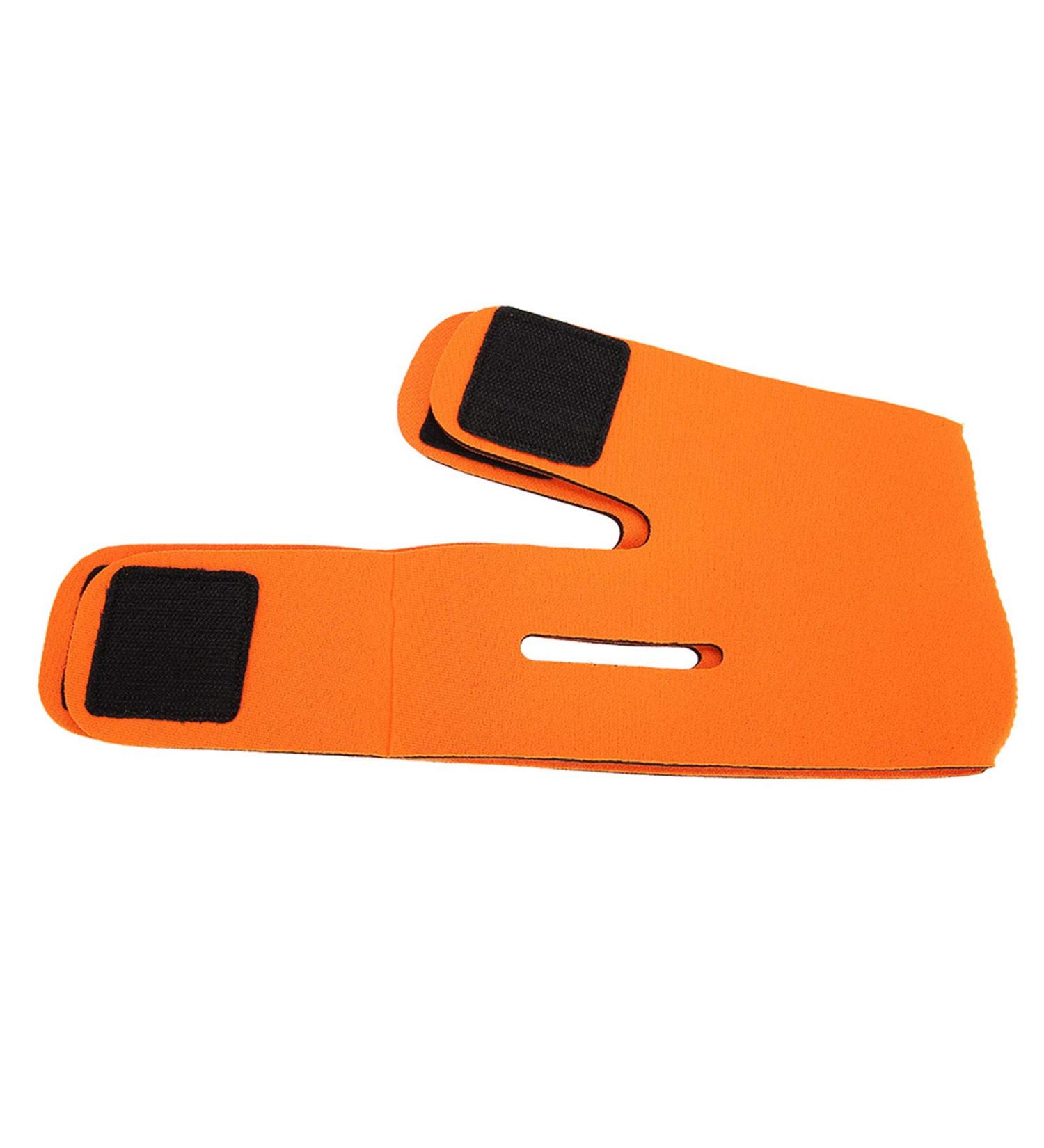 Face Slimming Bandage Belt | FaceLift Tool for Double Chin & Skin Strap (Orange) - International Shipping Available - Buy Online on GoSupps.com