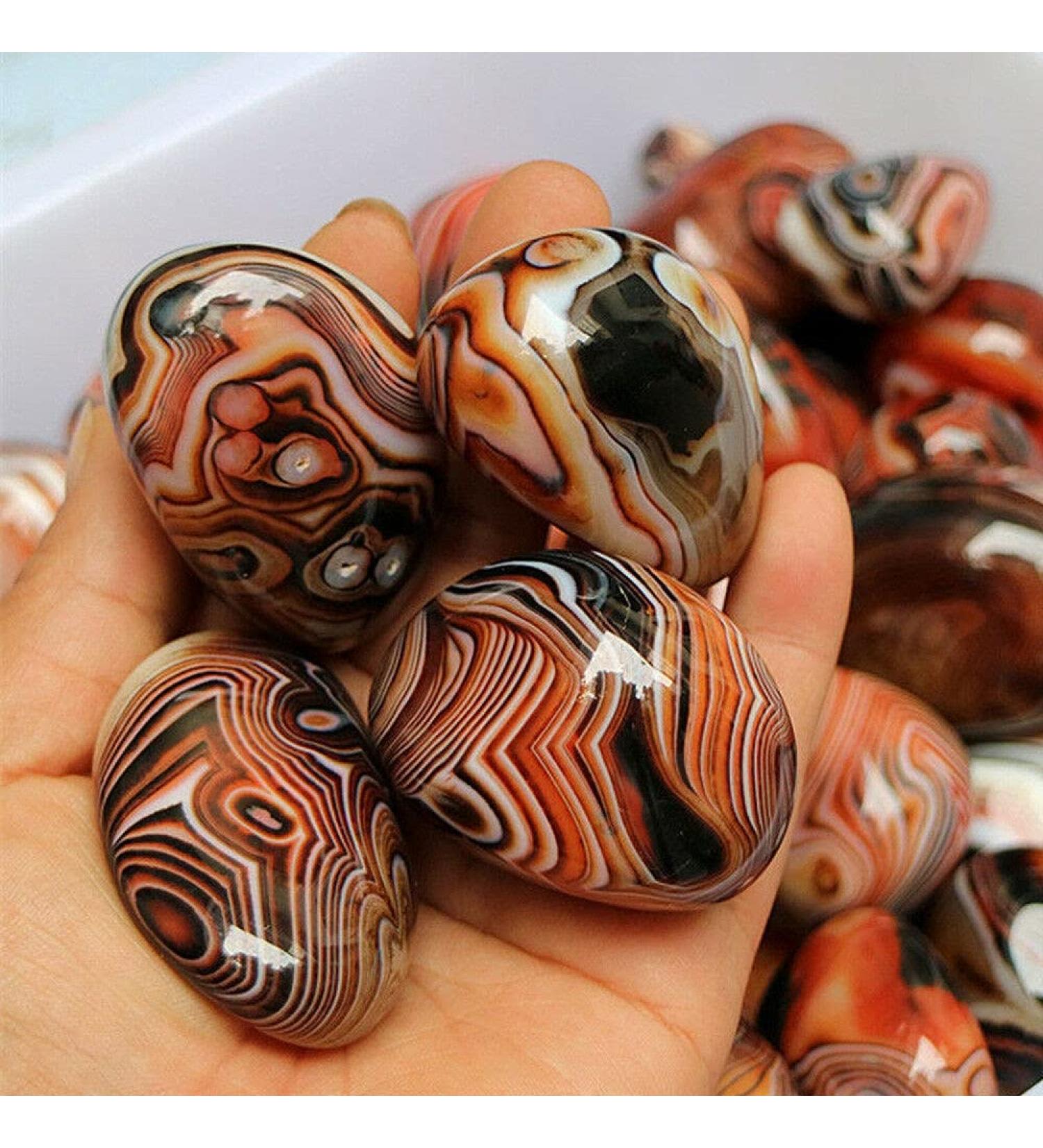 Natural Crystal Rough Natural Smooth Agate Stone Crystal Geode Specimen Madagascar Craft Decor (Size : 4-5cm) - Buy Online on GoSupps.com