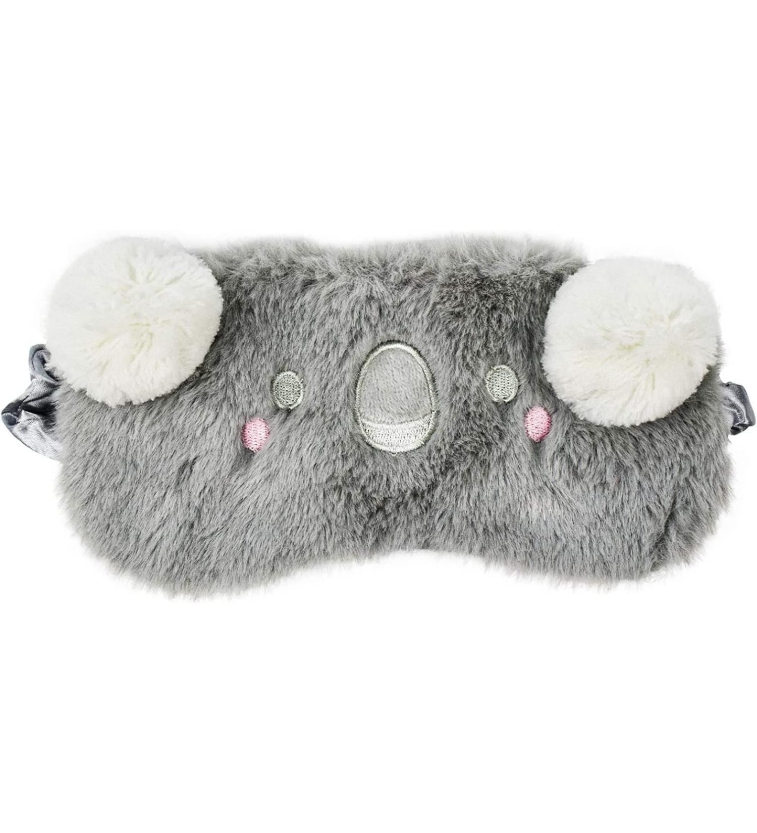 Ulife Mall 3D Koala Cute Funny Animal Eye Mask - Grey | Soft Plush Sleep Mask for Women Men Kids | Novelty Blindfold for Night Nap Travel Meditation - Buy Online on GoSupps.com