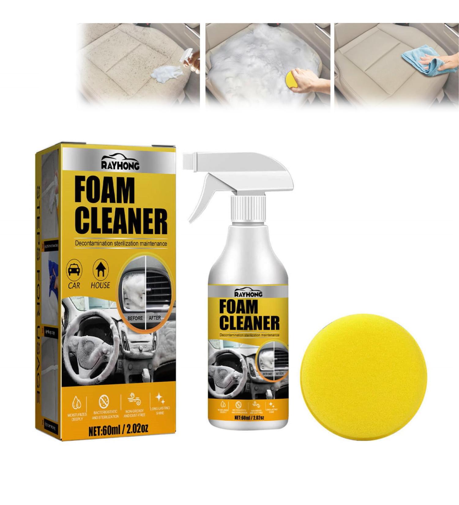 Multi-Purpose Foam Cleaner Spray Car Interior Foam Refinisher Cleaner Car Seat Stain Remover All Around Master Foam Cleaner Interior Car Cleaner 2023 New Upholstery Foam Cleaner For Car (1pcs) - Buy Online on GoSupps.com