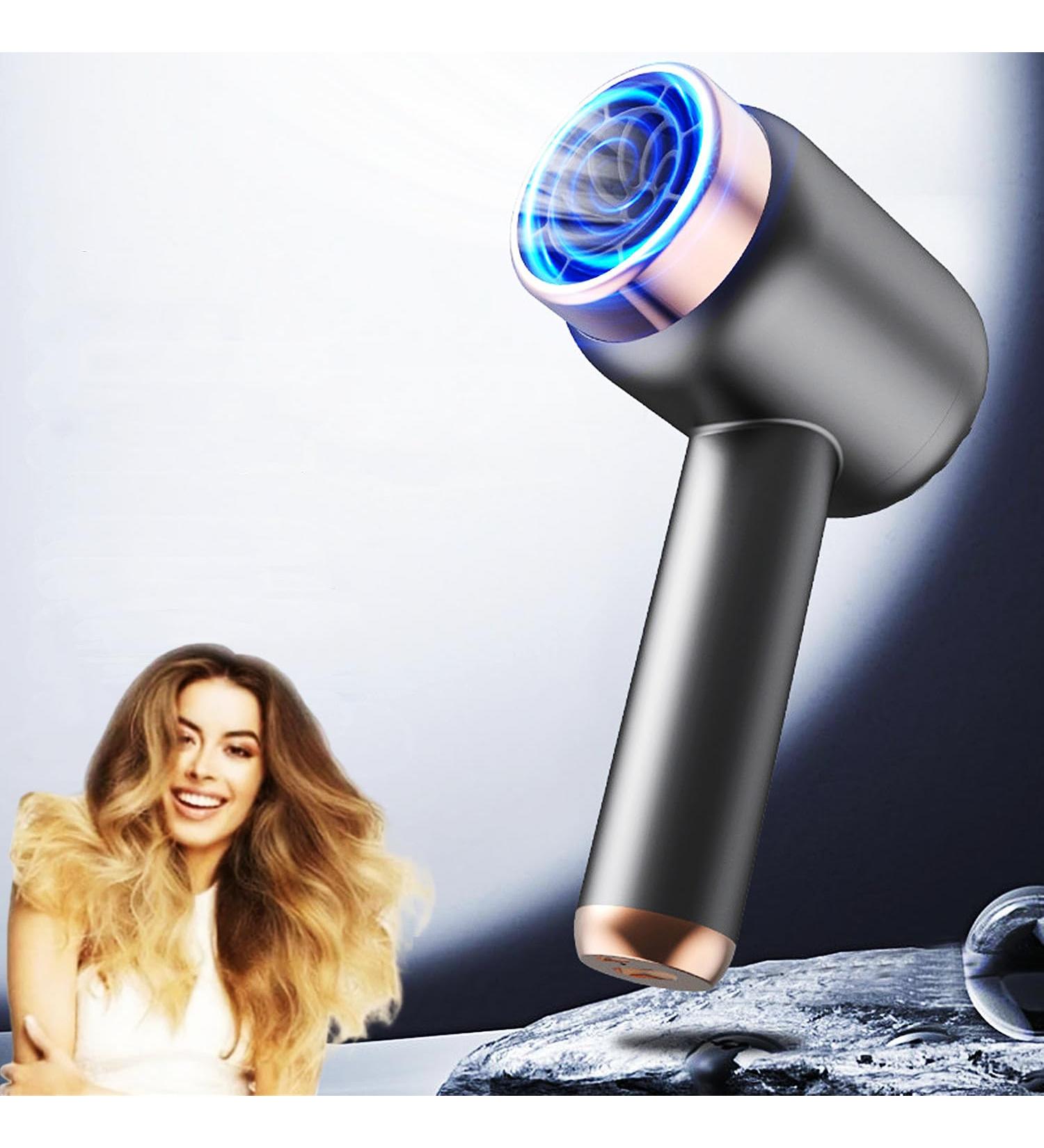 Cordless Hair Dryer Rechargeable Quick Dry Hair Dryer with Hot and Cold Air Portable Travel Hair Dryer Gift for Women Mom - Buy Online on GoSupps.com