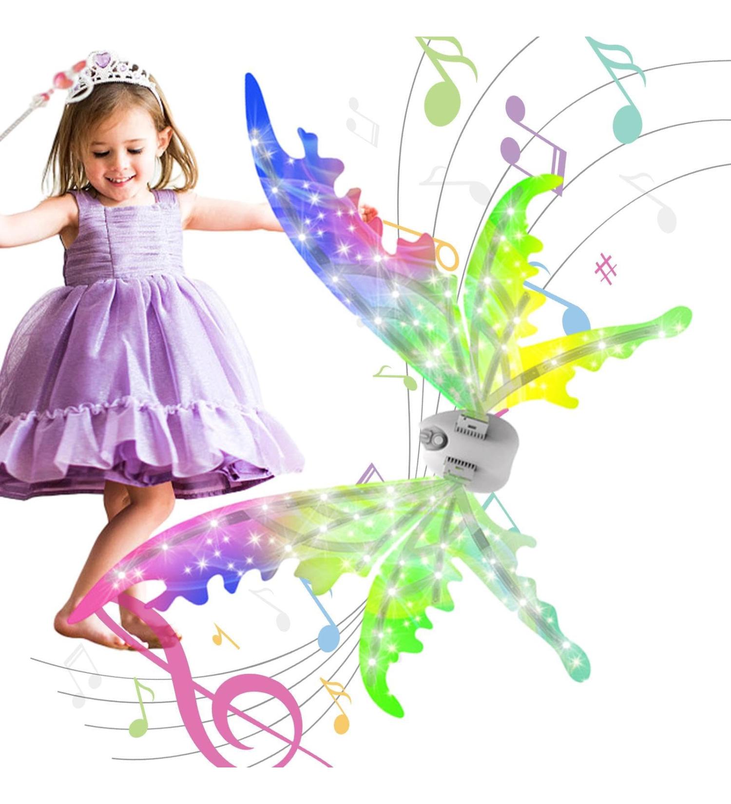 Wings for Girls | Lighted Stylish Butterfly Wings for Children | Theme Eye-Catching Dressing for Parade Theatrical Performance Dress Up Masquerade Shakven English Color Box Battery Version  - Buy Online on GoSupps.com