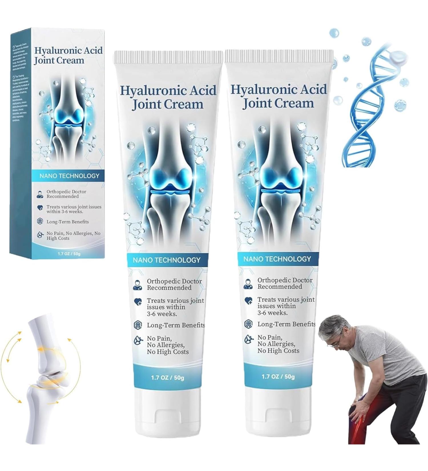 Cr me de R paration Articulaire l'Acide Hyaluronique Arthroheal Cr me de Soulagement de la Douleur Arthroheal Cr me Articulaire et Osseuse l'Acide Hyaluronique Cr me de Th rapie Articulaire et 2 pi ces. 50 g (Lot de 1) - Buy Online on GoSupps.com