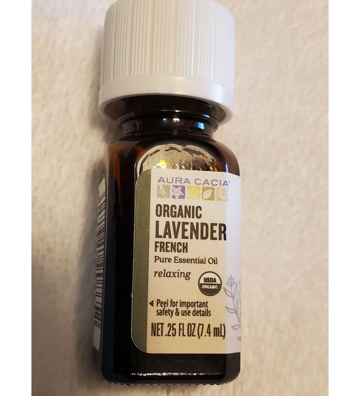 Aura Cacia Organic Lavender Oil - 0.25 oz | Pure Essential Oil for Aromatherapy & Relaxation - Shop Worldwide - Buy Online on GoSupps.com