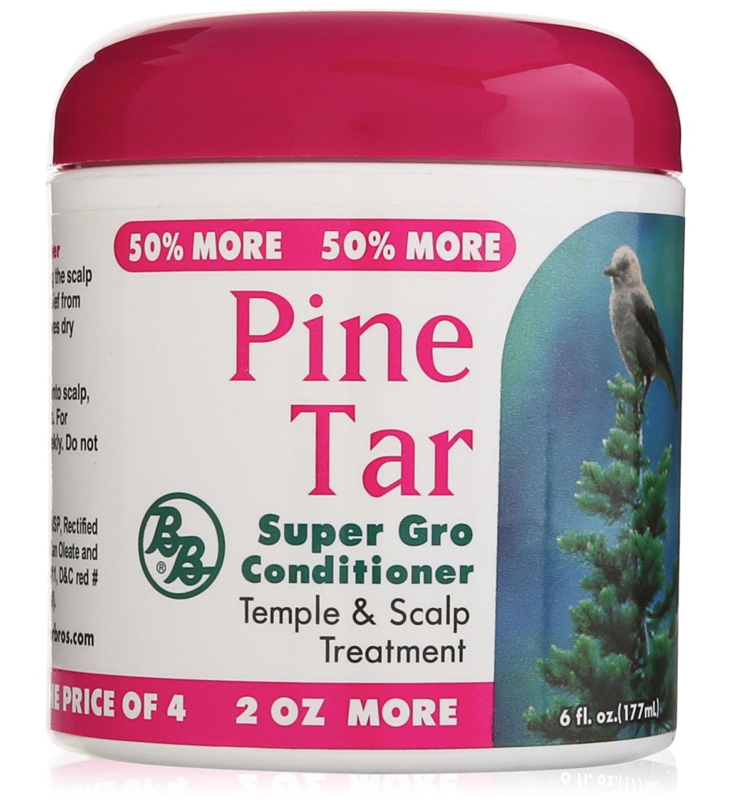 Pine Tar Super Gro Hair and Scalp Bonus 6oz - Mega Moisture for Healthy Hair - 1 Pack - Buy Online on GoSupps.com