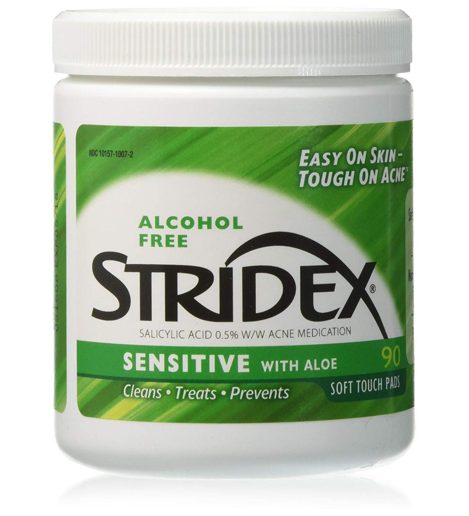 Stridex Sensitive Acne Pads with Salicylic Acid & Aloe - 90 ea - Buy Online on GoSupps.com