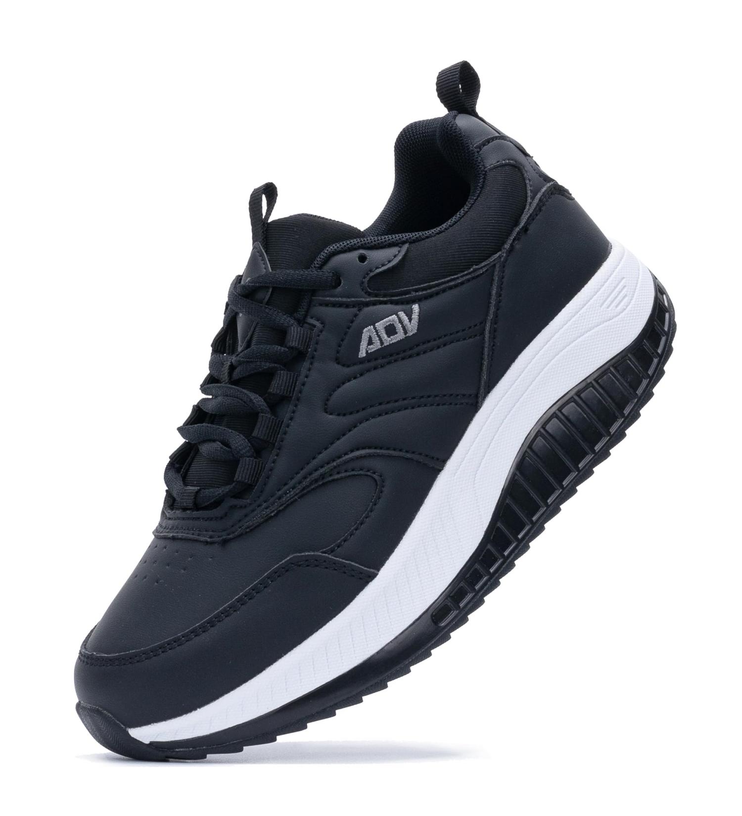 QAUPPE Women's Walking Shoes with Arch Support - Wide Plantar Fasciitis Sneakers for Foot Pain Relief - Size 8 Wide - Black - Buy Online on GoSupps.com