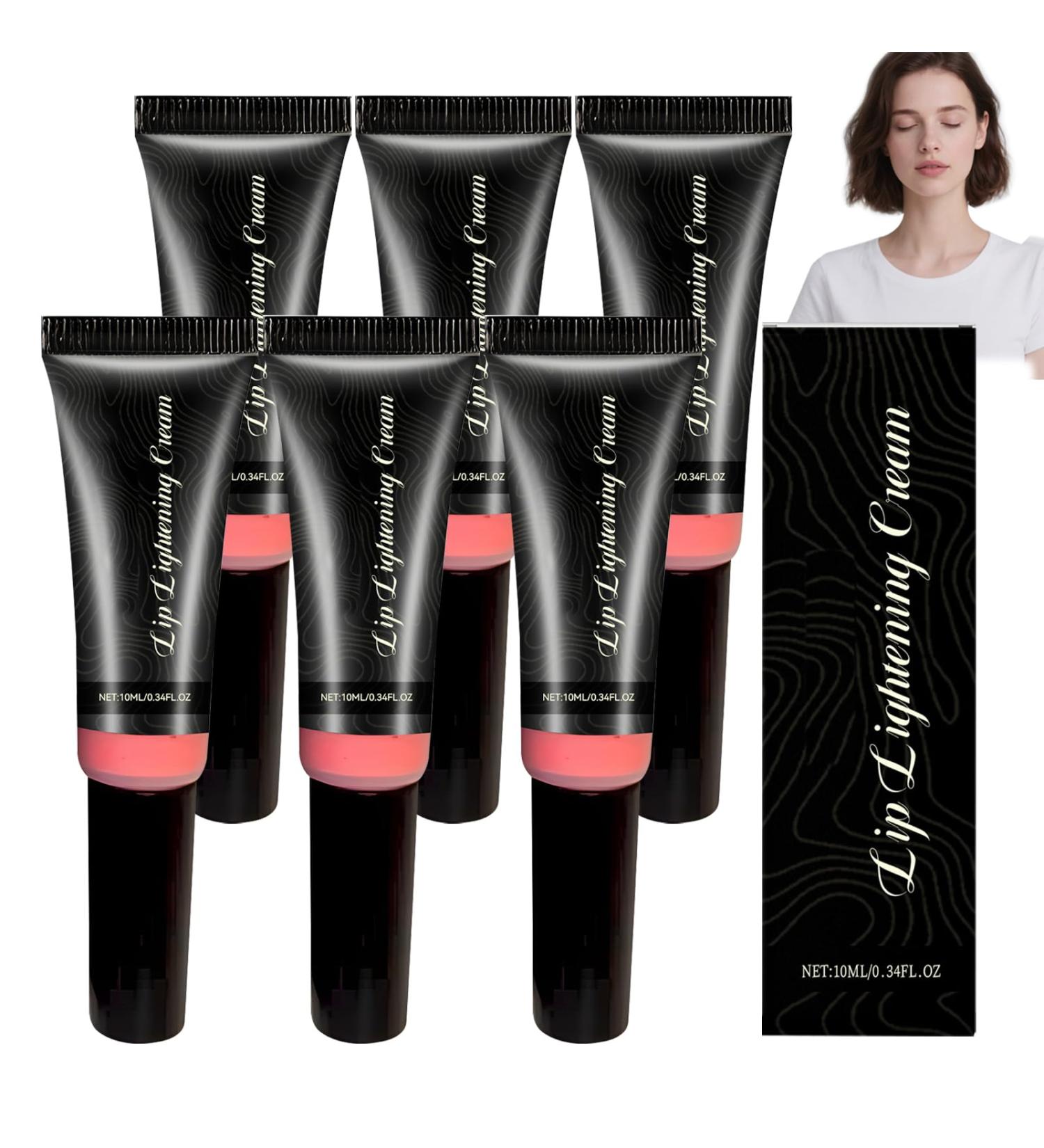 WRANBAO Lip whitener for dark lips balm to correct dark lips cream for lightening dark lips deepacting moisturizing suitable for men and women 6 pieces 6 pieces - Buy Online on GoSupps.com