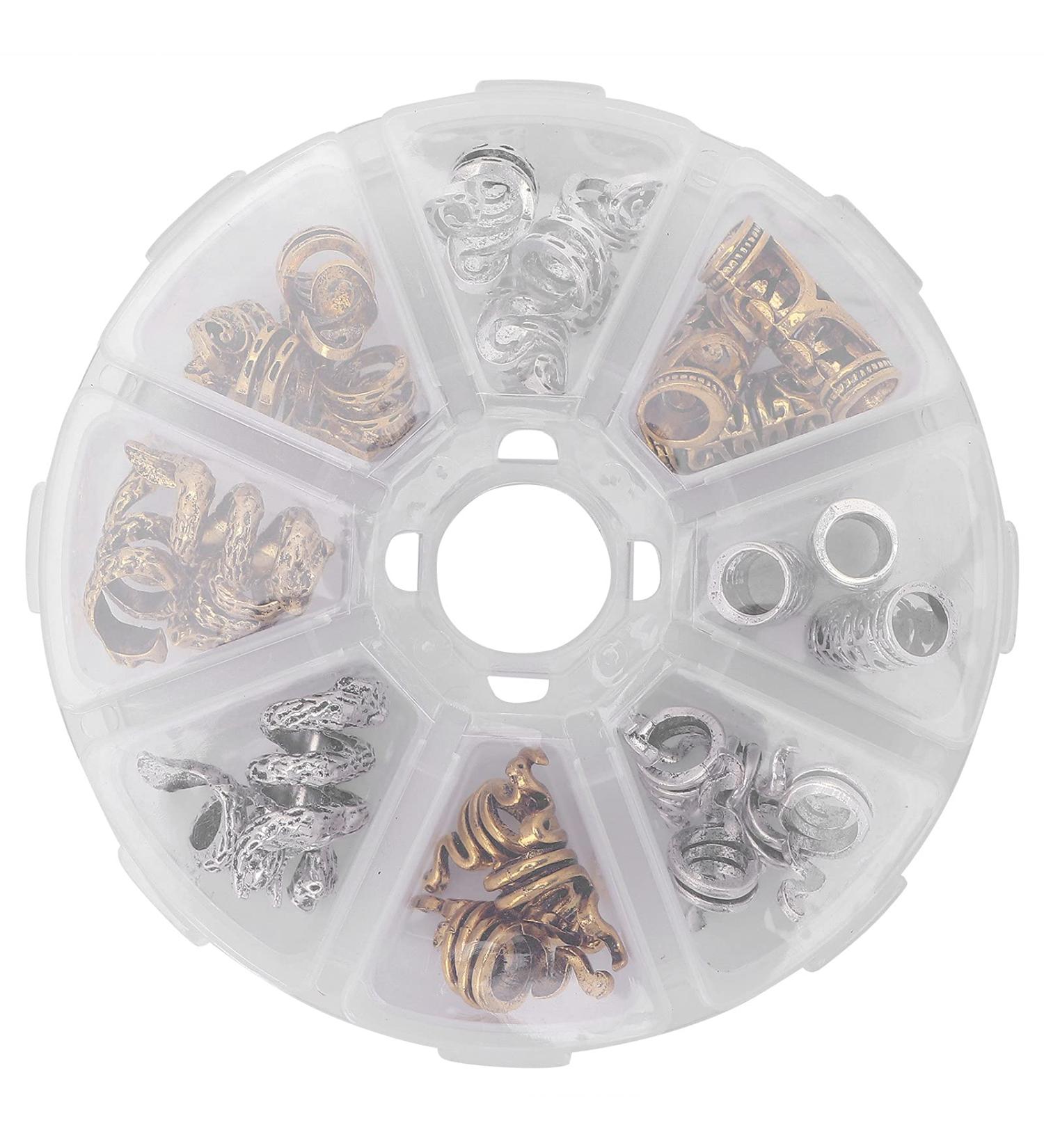 32 Exquisite Beard Beads for Men & Women | Dreadlocks Hair Tube Accessories - International Shipping Available - Buy Online on GoSupps.com