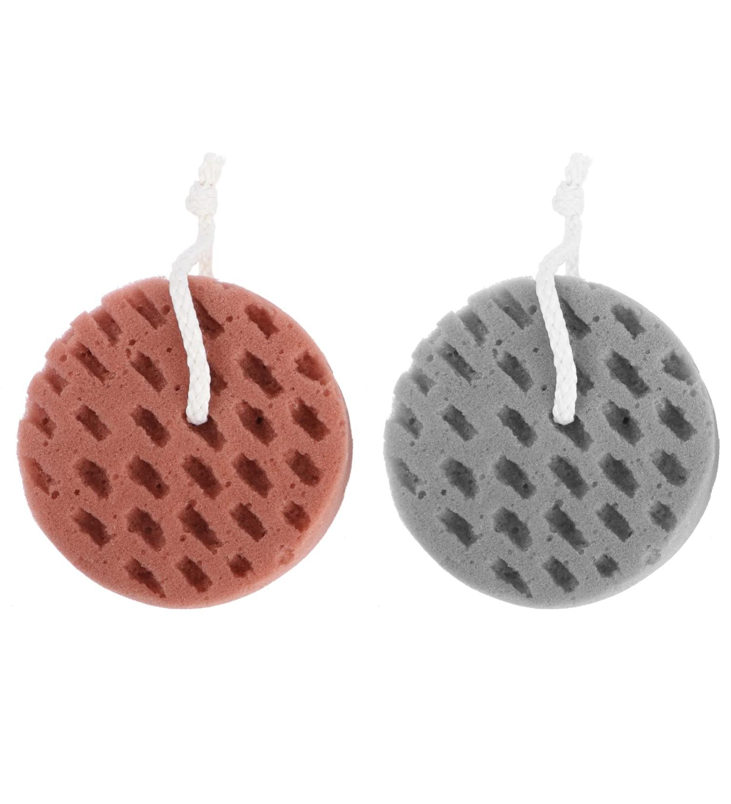 FOMIYES 2pcs Loofah Body Bath Sponge Set | Shower Scrubber for Men, Women, Adults, Kids - Buy Online on GoSupps.com