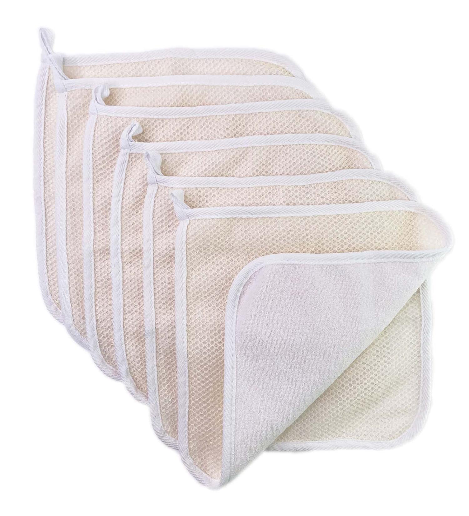 PPHAO Soft Weave Exfoliating Washcloth for Face and Body - 6 Pack - Buy Online on GoSupps.com