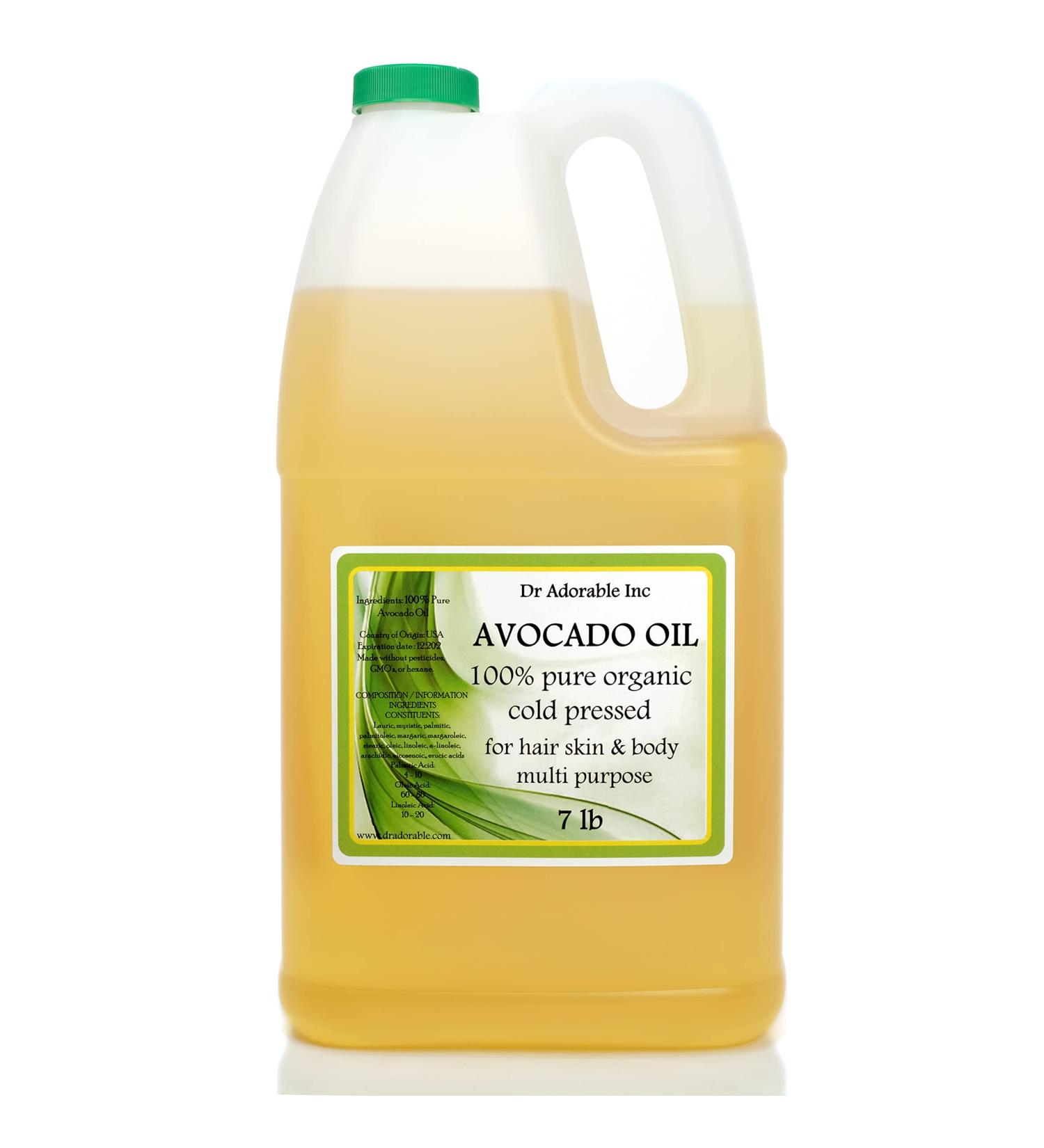 Dr Adorable Avocado Oil Organic Pure Cold Pressed 128 Fl. Oz - 1 Gallon - Buy Online on GoSupps.com