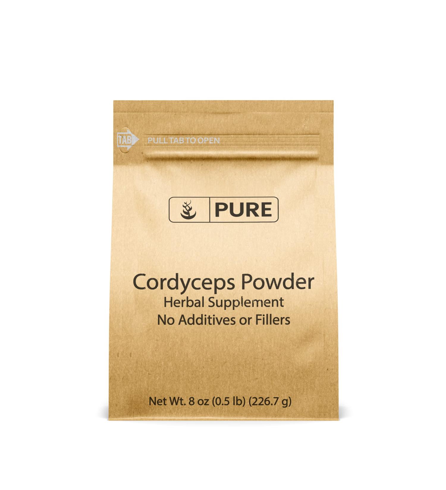 Pure Cordyceps 8oz Herbal Supplement | Non-GMO, Gluten-Free, Lab-Verified | Traditional Ingredients | 1 Pack of 8 Ounce - Buy Online on GoSupps.com