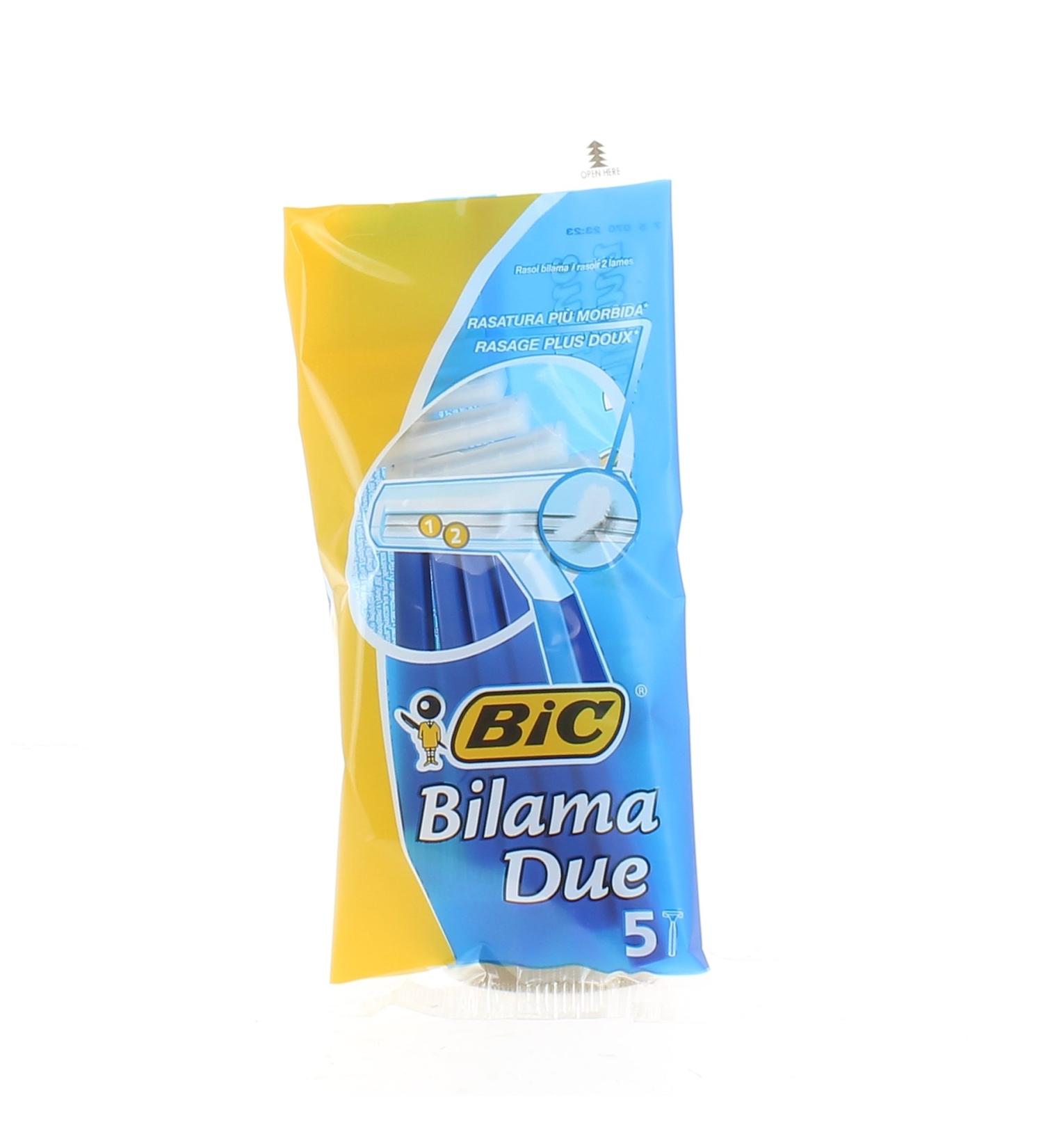 BIC Lot de 12 Pochettes de 5 Rasoirs BILAMA 2 lames