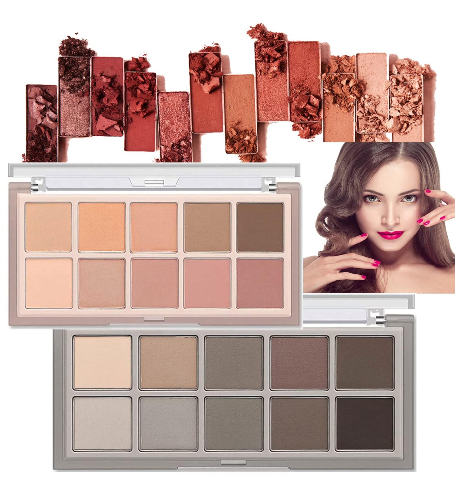 Sweet Mint 10 Colors Eyeshadow Palette - Matte & Blendable Neutral Shades | Long Lasting with Professional Brush - Perfect for All Skin Tones - Buy Online on GoSupps.com