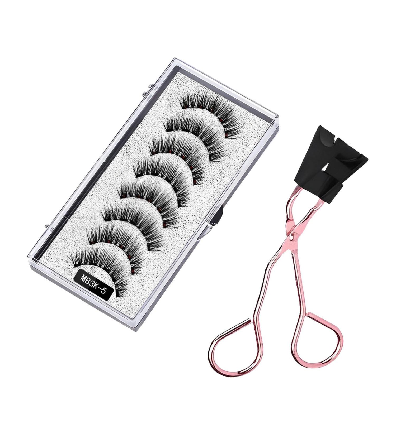 Magnetic False Eyelash Set Magnetic Eyelashes Without Eyeliner Realistic Thick And Curly Reusable Easy To Operate For Girls Makeup - Buy Online on GoSupps.com
