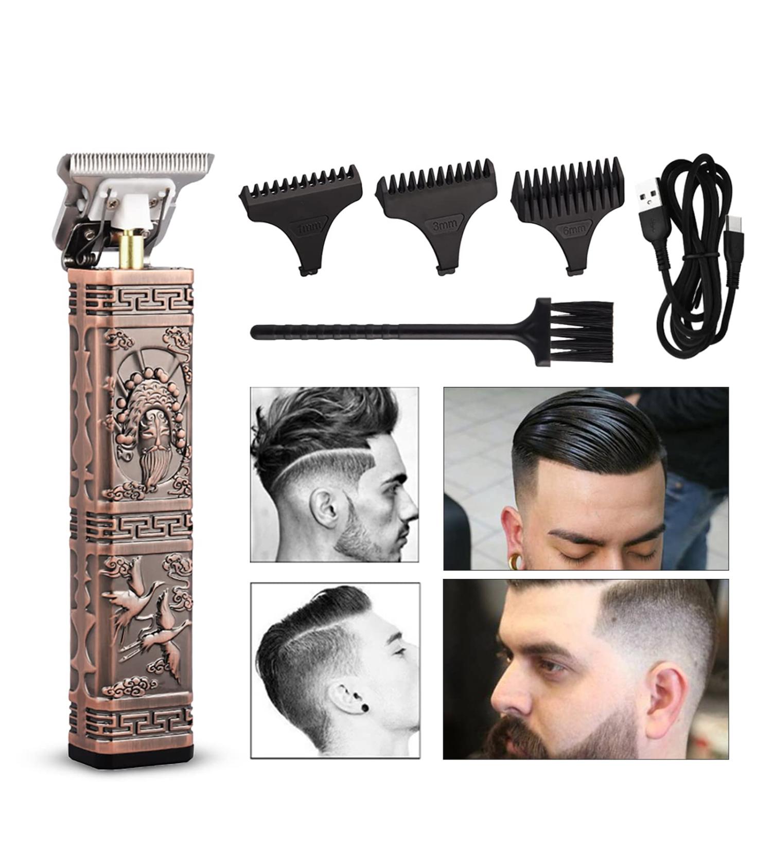 CkeyiN Professional Men's Hair Clippers - Rechargeable Cordless T-Blade Trimmer for Baldheaded Beard Shaver and Barbers Grooming Kit - Buy Online on GoSupps.com