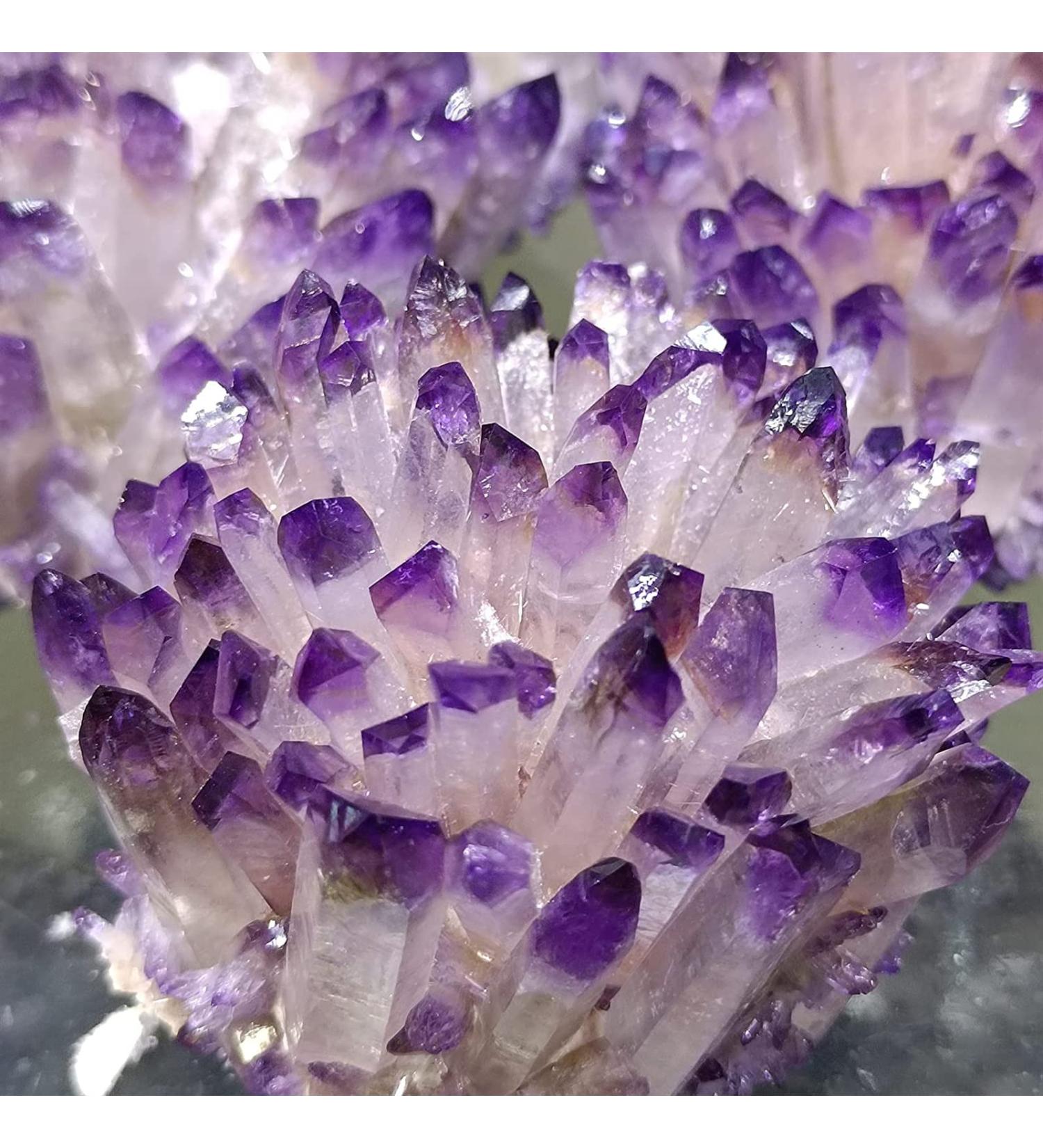 Pakmez Amethyst Rough Stone 1pc Natural Crystal Cluster Amethyst White Ore Purple Quartz Stone Raw Crystals (Size : 300-350g) - Buy Online on GoSupps.com