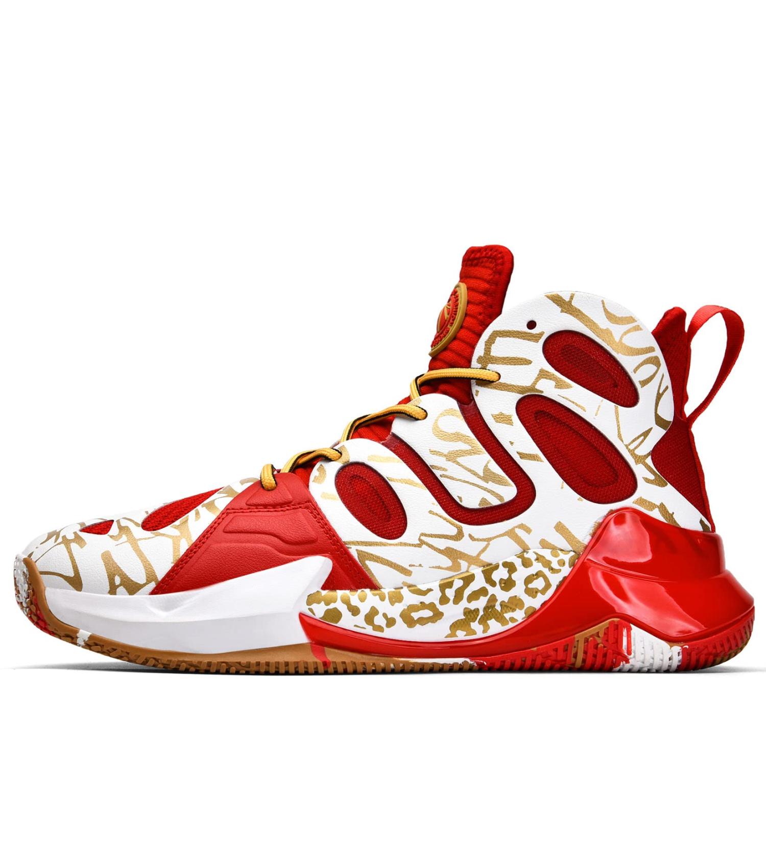 Ashion Men's Basketball Shoes - Non Slip Breathable Red Sneakers with Arch Support - Buy Online on GoSupps.com