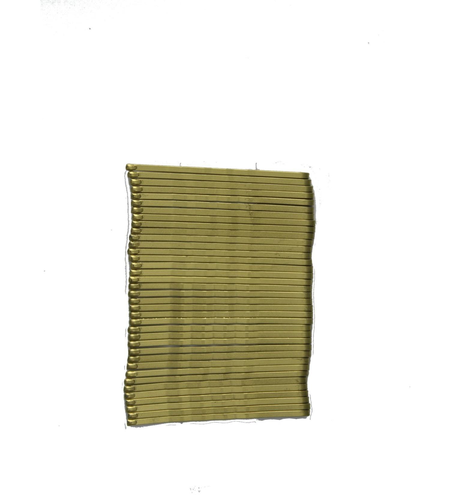 card of 36 gold blonde kirby grips. 4.5 cm. by Hair Accessory