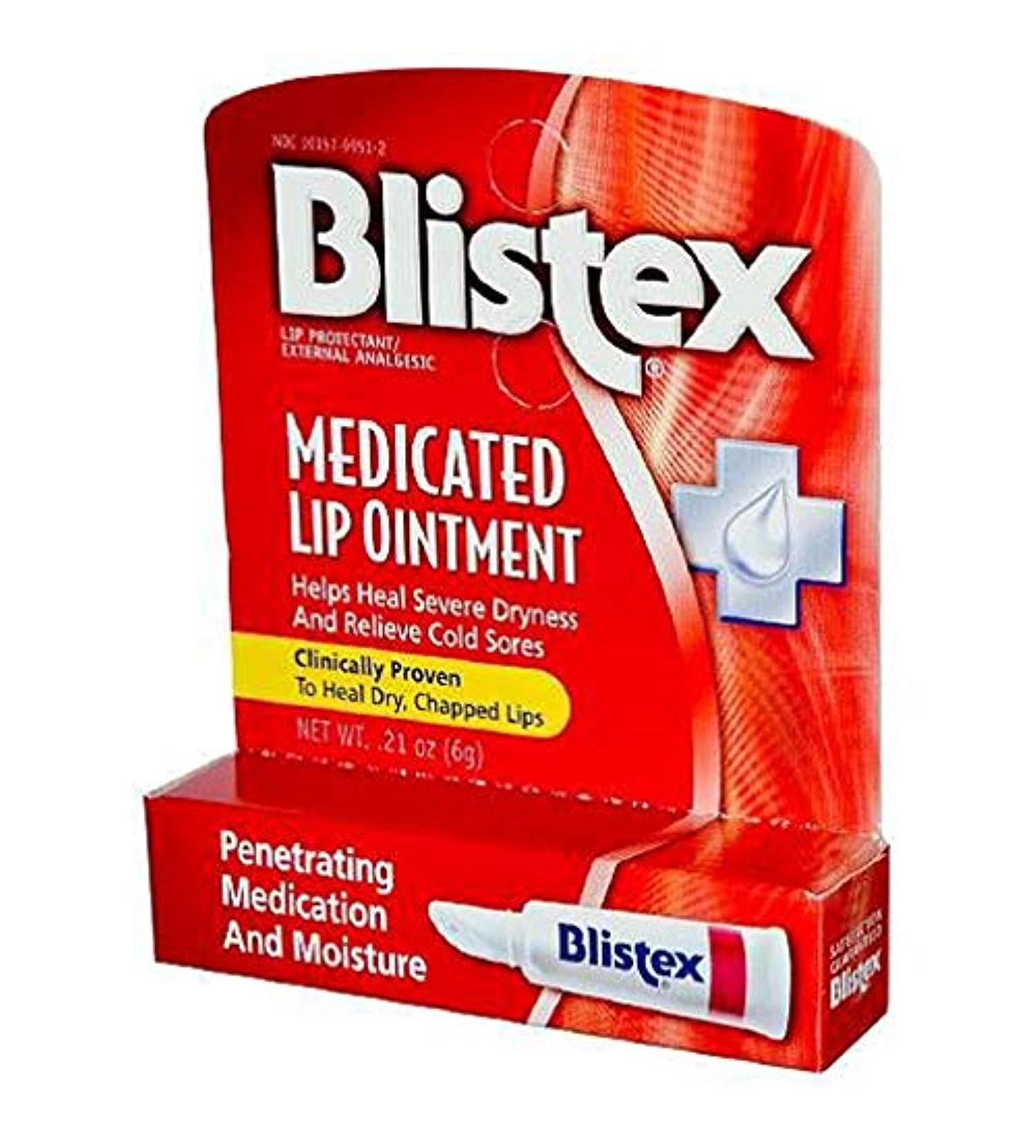 Buy Blistex Medicated Lip Ointment - 0.21 oz | Fast International Shipping | Relief for Chapped Lips - Buy Online on GoSupps.com