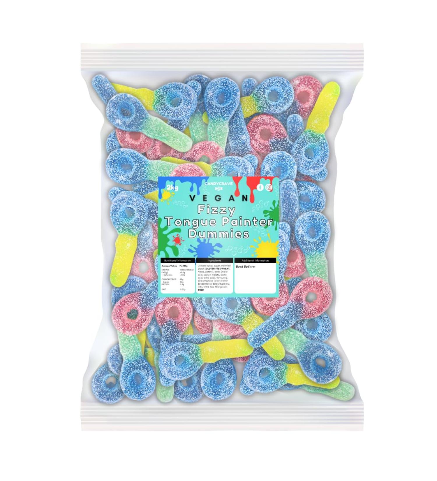  Candycrave Candycrave - Sparkling vegan dummies for tongue painter - 2kg bulk bag - Buy Online on GoSupps.com