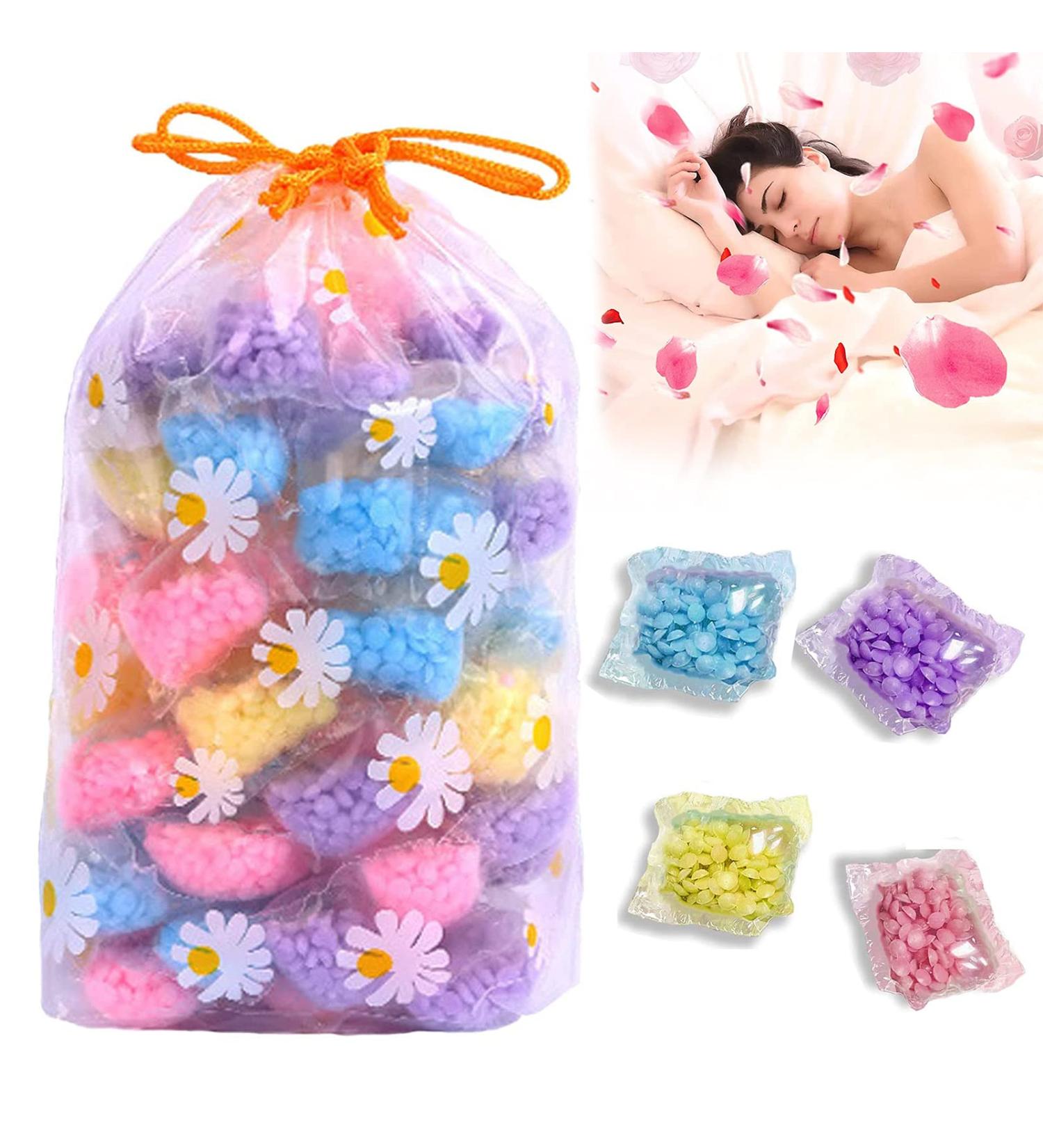HZXY 60Pcs Scent Booster Crystals Independent Package Fragrance Beads Bags in-Wash Scent Booster Beads Laundry Freshener Beads (4 Mix) - Buy Online on GoSupps.com