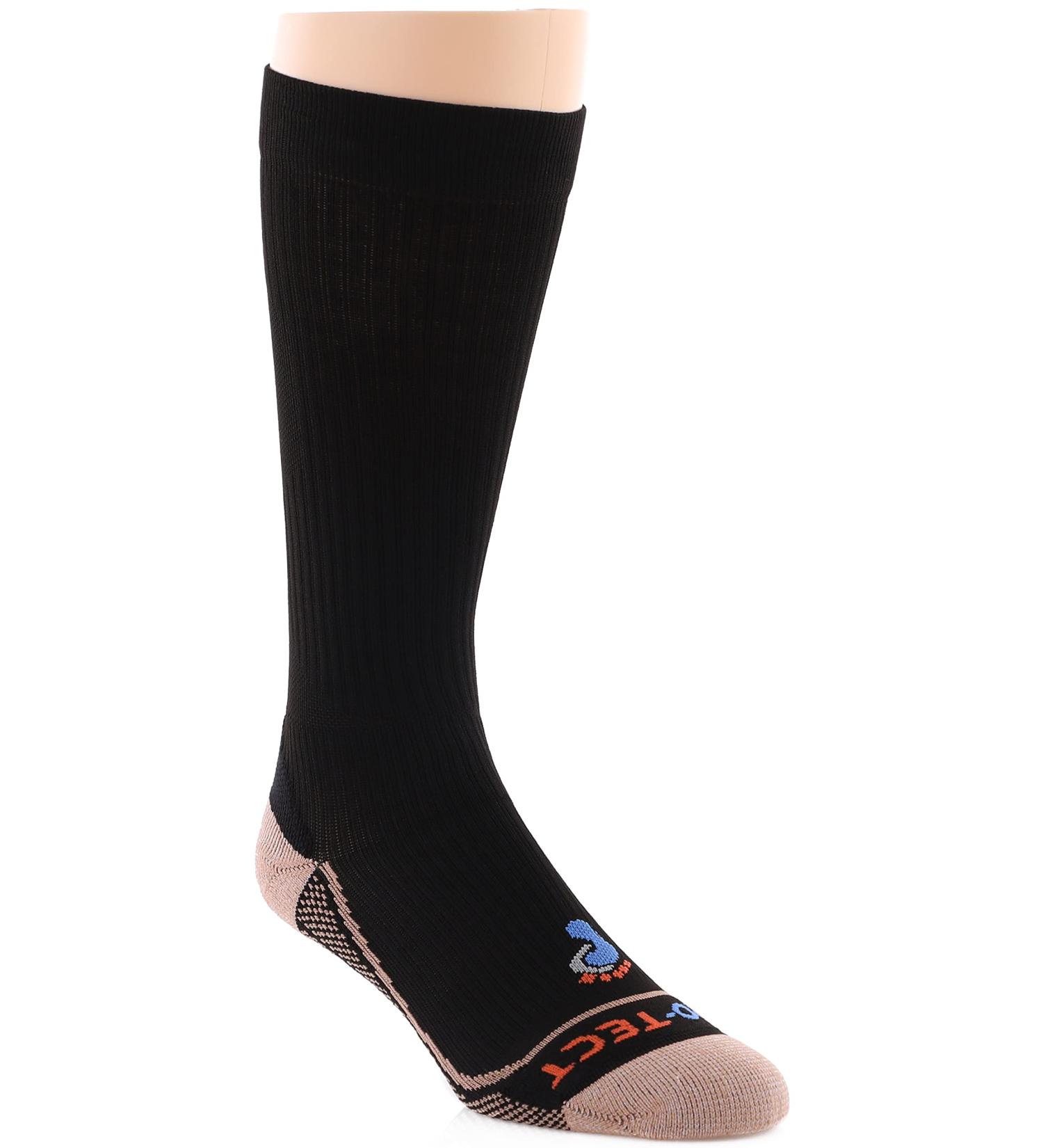 Pro-Tect Unisex Diabetic Copper Compression Over The Calf Socks - X-Large Black | Made in the USA | 1 Pair - Buy Online on GoSupps.com