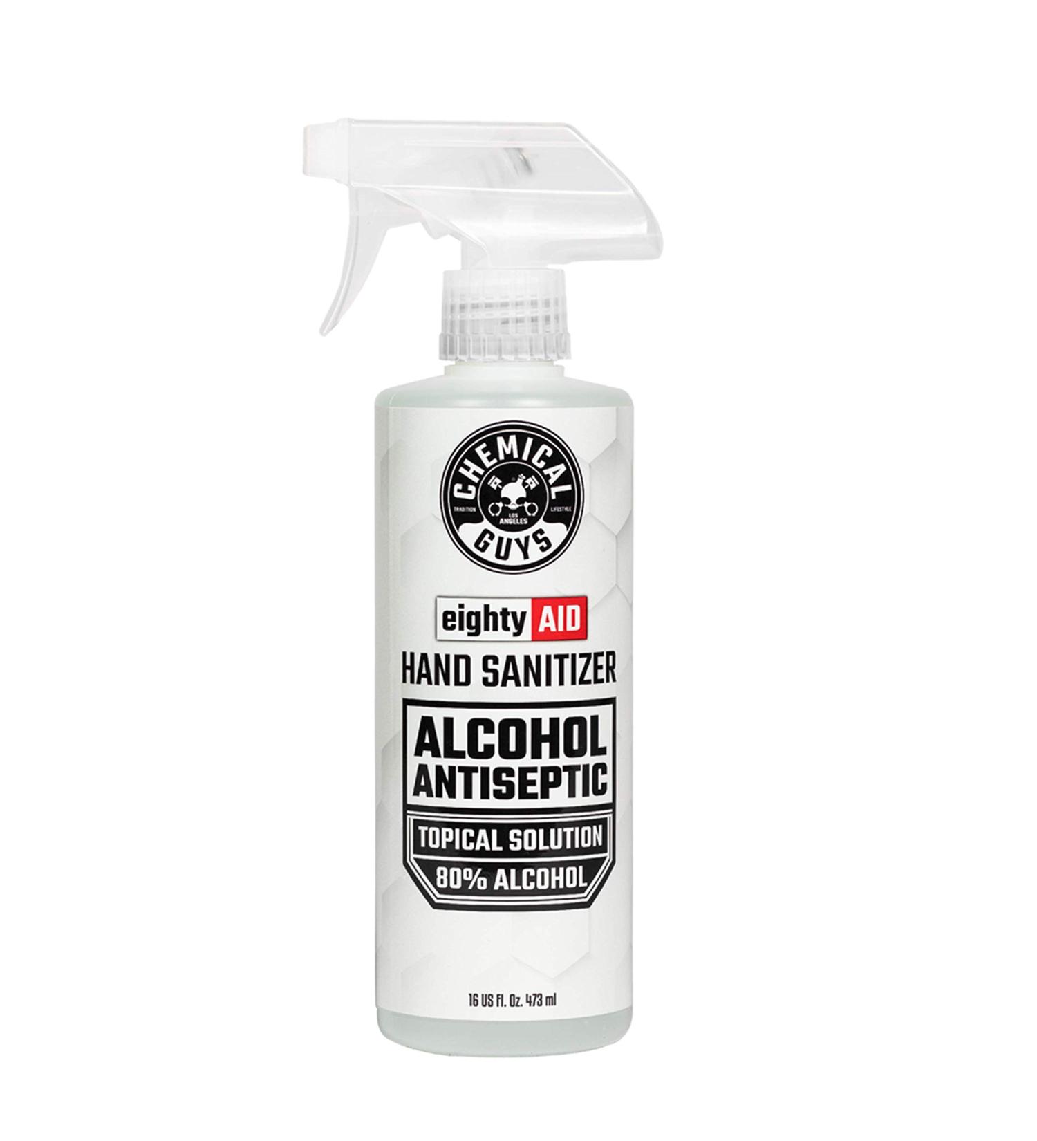 Chemical Guys HYG10016 80% Alcohol Hand Sanitizer (16 oz) - Topical Solution - Buy Online on GoSupps.com