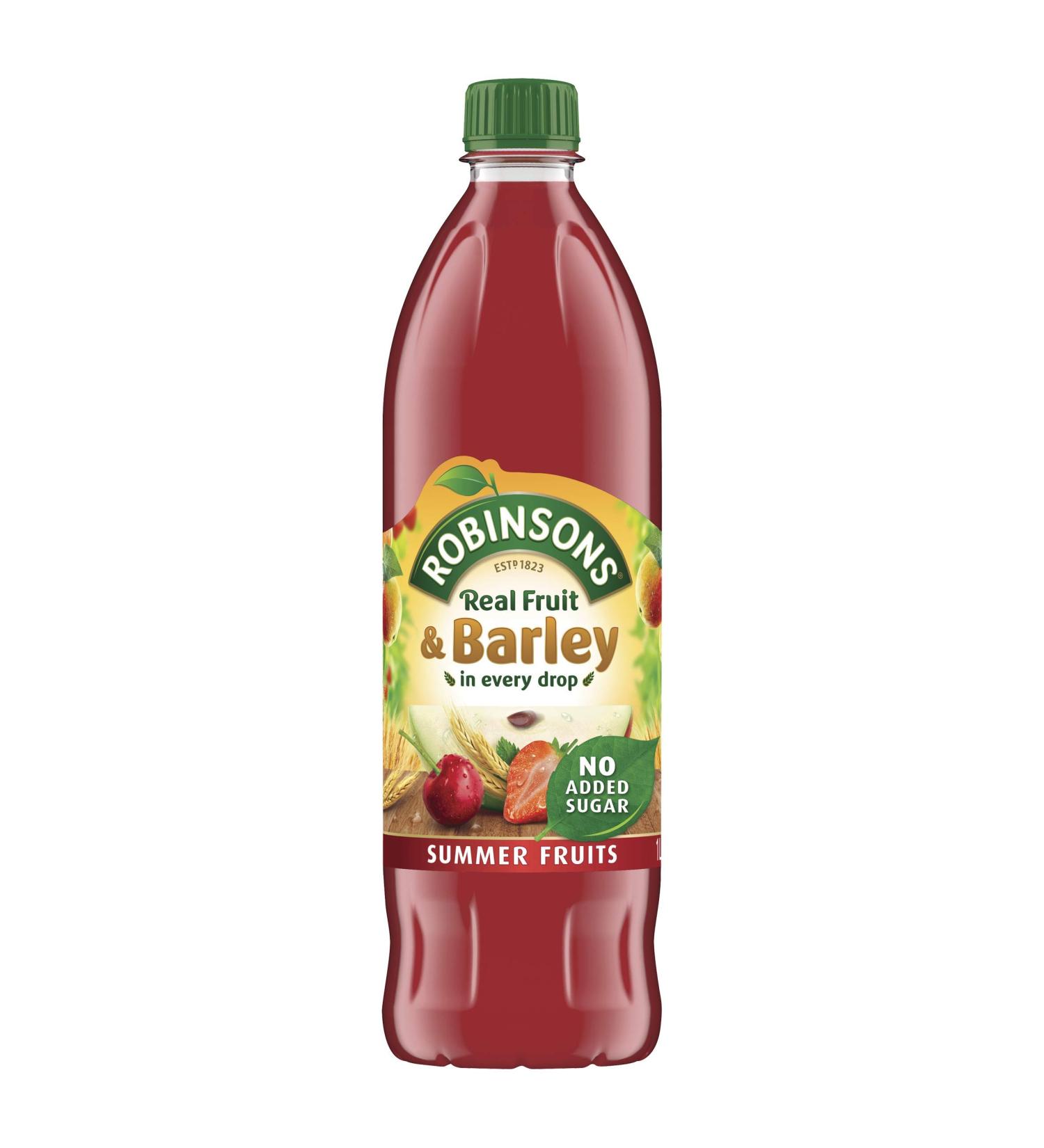 Robinsons Fruit & Barley Summer Fruits Squash 1000g - Refreshing and Delicious Drink - Buy Online on GoSupps.com