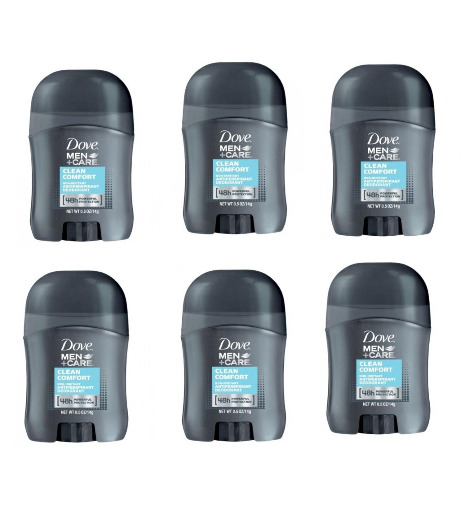 Men + Care Clean Comfort Antiperspirant Deodorant Travel Size 0.5oz (Pack of 6) - Buy Online on GoSupps.com