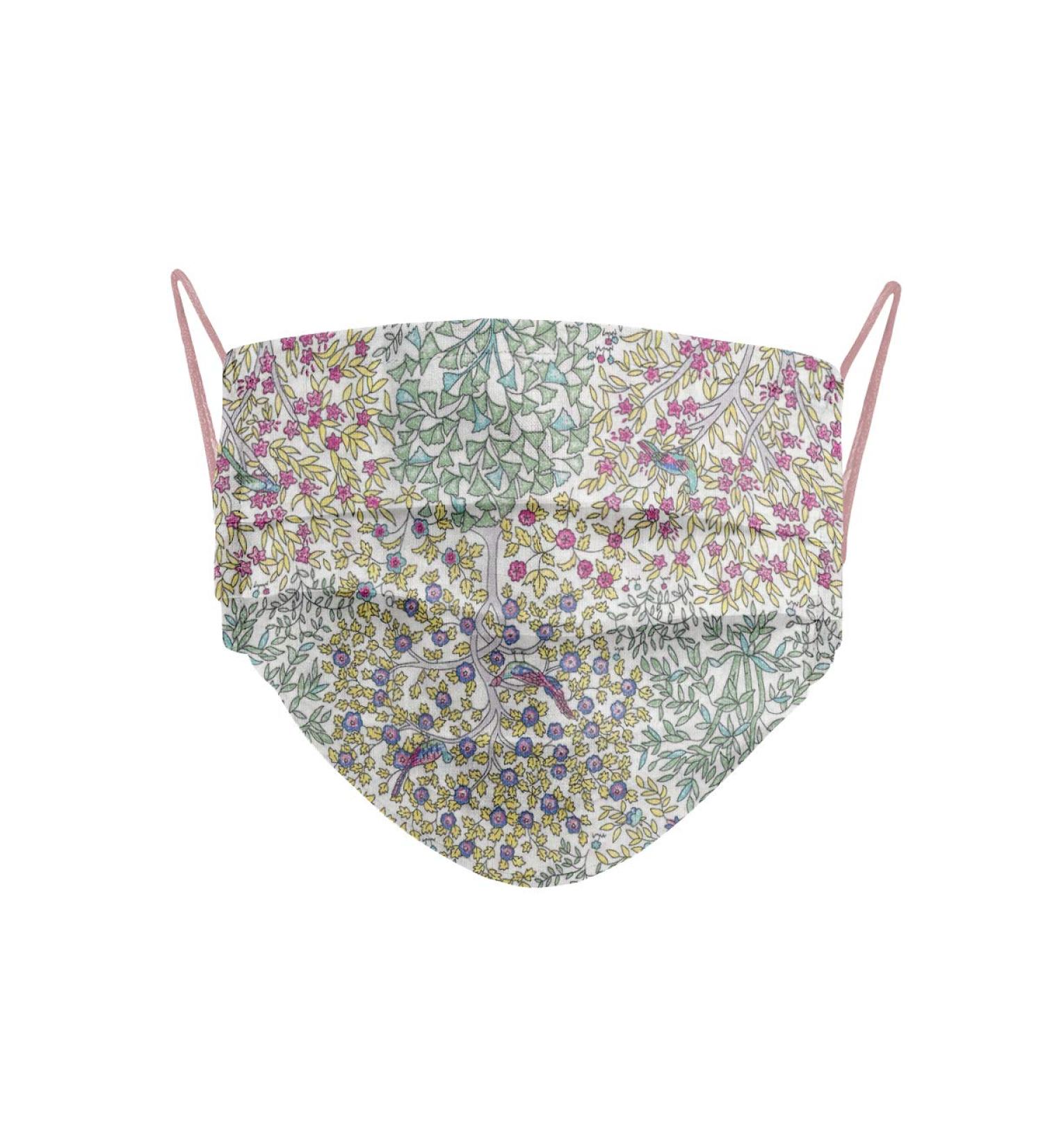 Cencibel Smart Casual Mask | Liberty London Tana Lawn - Jess and Jean Patterned Trees | International Shipping Available - Buy Online on GoSupps.com