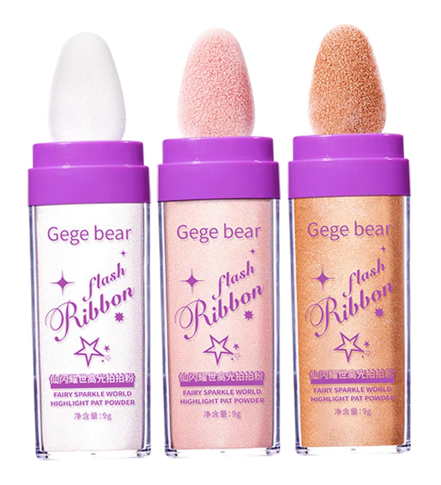 Buy Hemoton 3pcs Highlight Powder Glitter - Shimmering Body Makeup Highlighters for Women - Buy Online on GoSupps.com