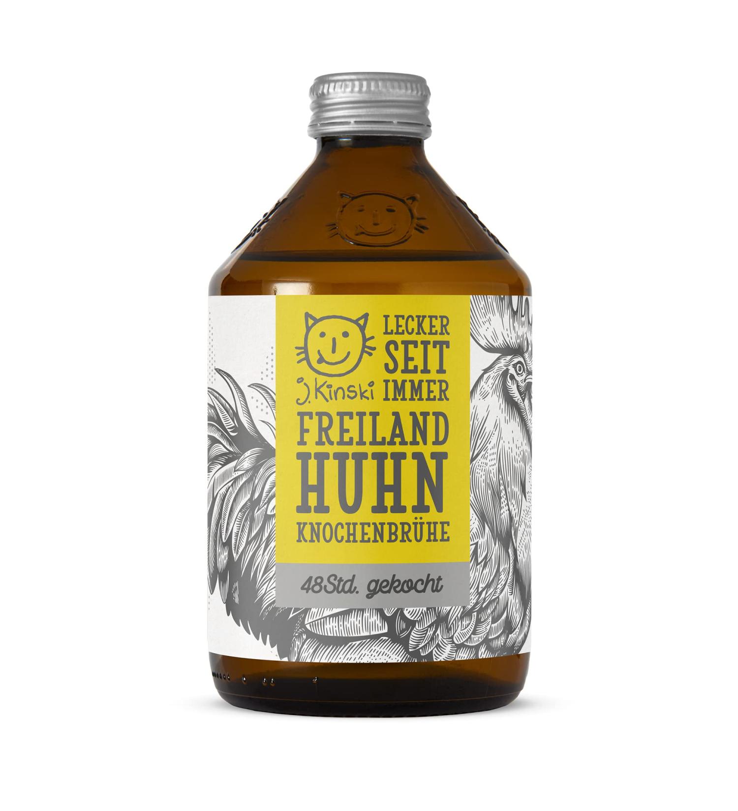 6 x 525ml Organic Chicken Bone Broth | Rich in Collagen | Paleo & Ketogenic Superfood | No Flavor Enhancers | Buy Internationally - Buy Online on GoSupps.com