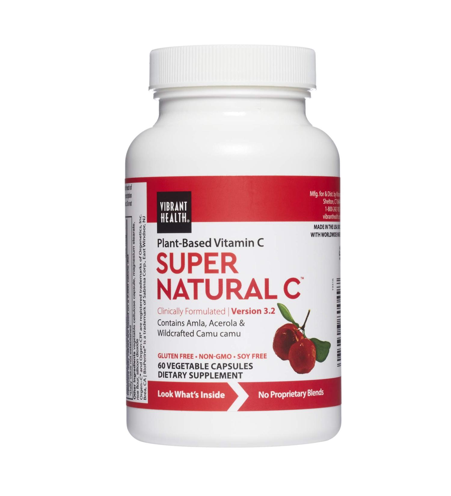 Vibrant Health Super Natural C 3.2 - 60 Vegetable Capsules | Immune Support & Antioxidant - Buy Online on GoSupps.com