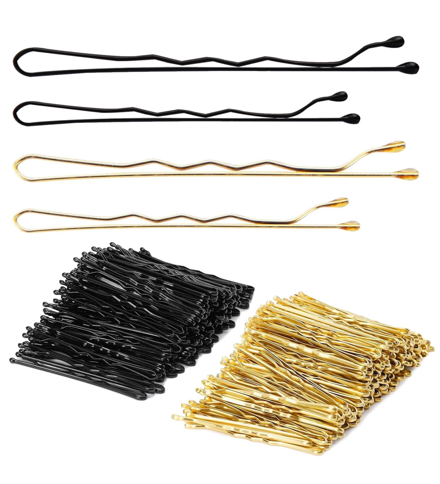 400-Piece Hair Clip Set | Versatile Hair Clips Bobby Pins & Hairpins for All Hair Types | Gold & Black 5-6cm | Perfect for Women & Girls - Buy Online on GoSupps.com